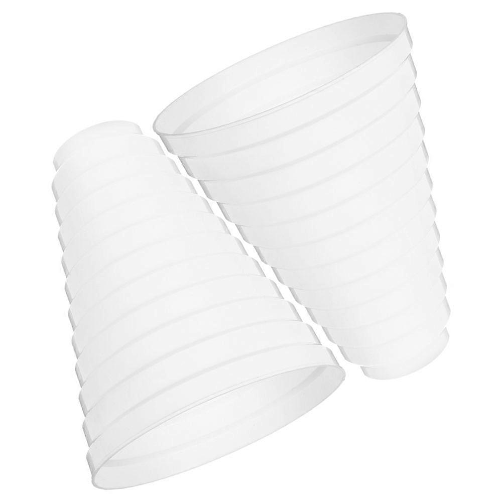 Duct Reducer For Range Hood Ducting Connector Airflow Optimization Duct Adapter White 25.50X20.00X20.00CM 2Pcs