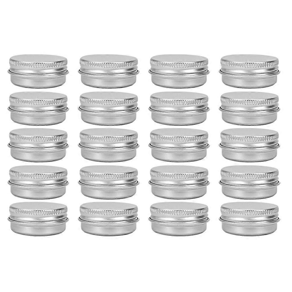 20Pcs Aluminum Screw-thread Cosmetics Boxes Cream Paste Storage Boxes 15g