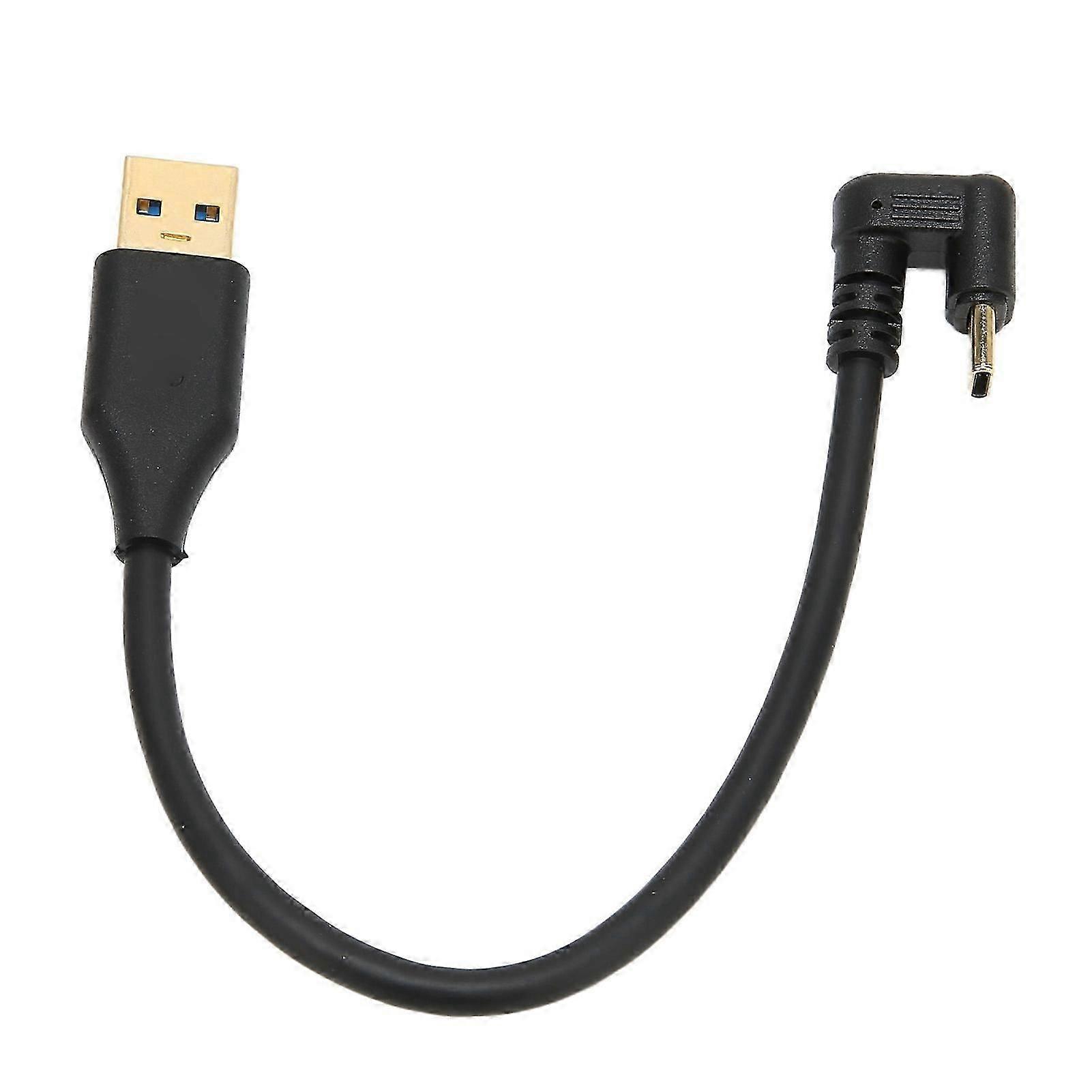USB Cable 5Gbps USB 3.0A Male AMC to TypeC U Type Elbow ABS Data Cable for Charging Data Synchronization(1m 3.3ft )