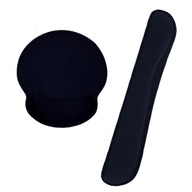 Ergonomic support, extra fine fiber and gel, non-slip, comfortable, relieves wrist pressure on keyboard and mouse
