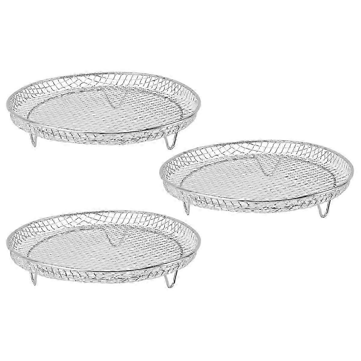 Fryer Rack Fryer Dehydrator Rack Multifunctional Stackable Grid Grilling Rack Mesh Design for 8 Inc