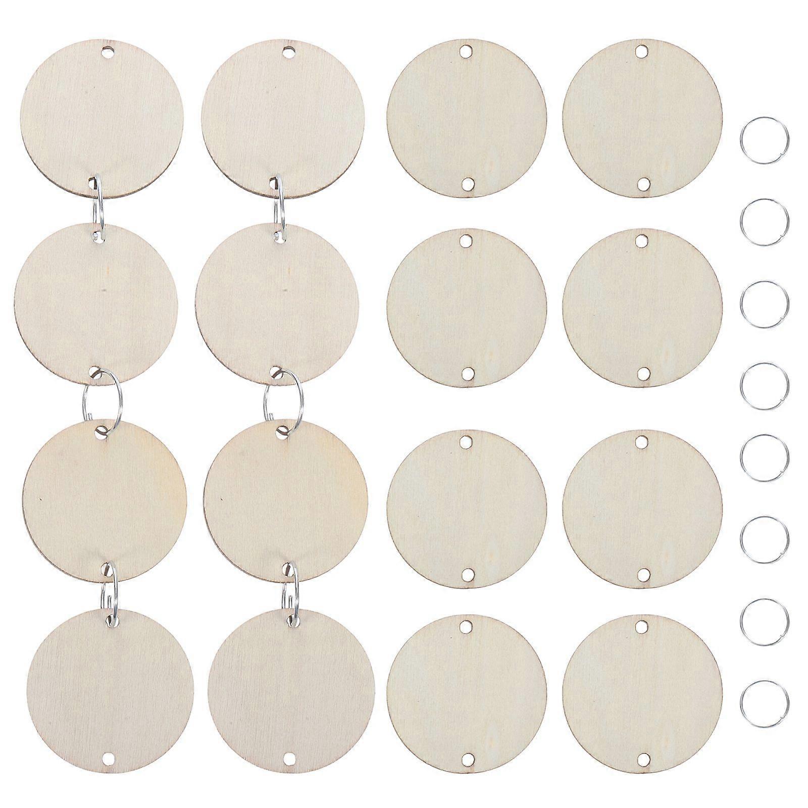 50PC DIY Calendar Memento Record rotund lemn bucată placă decorațiuni interioare pandantiv consumabile didactice creative