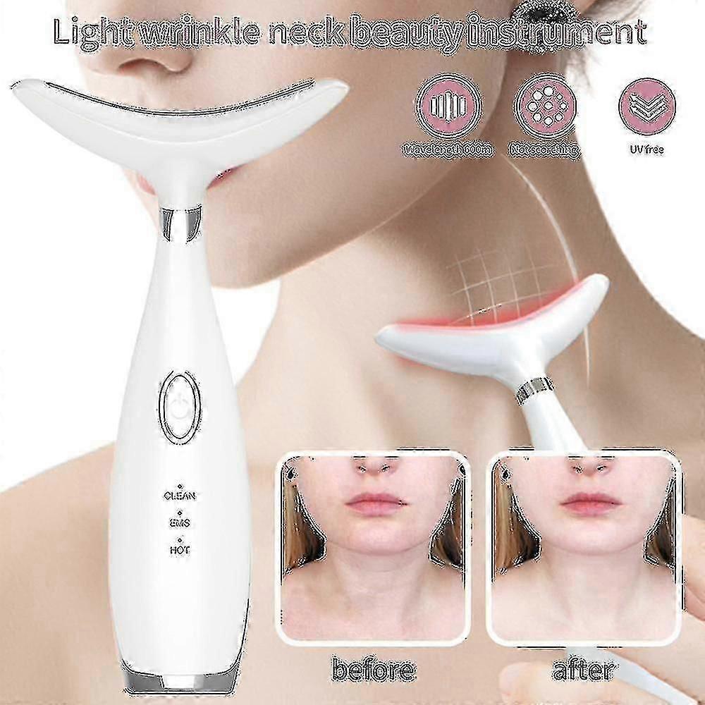 جهاز شد الوجه المضاد للتجاعيد للرقبة LED العلاج بالفوتون شد الجلد في الرقبة
