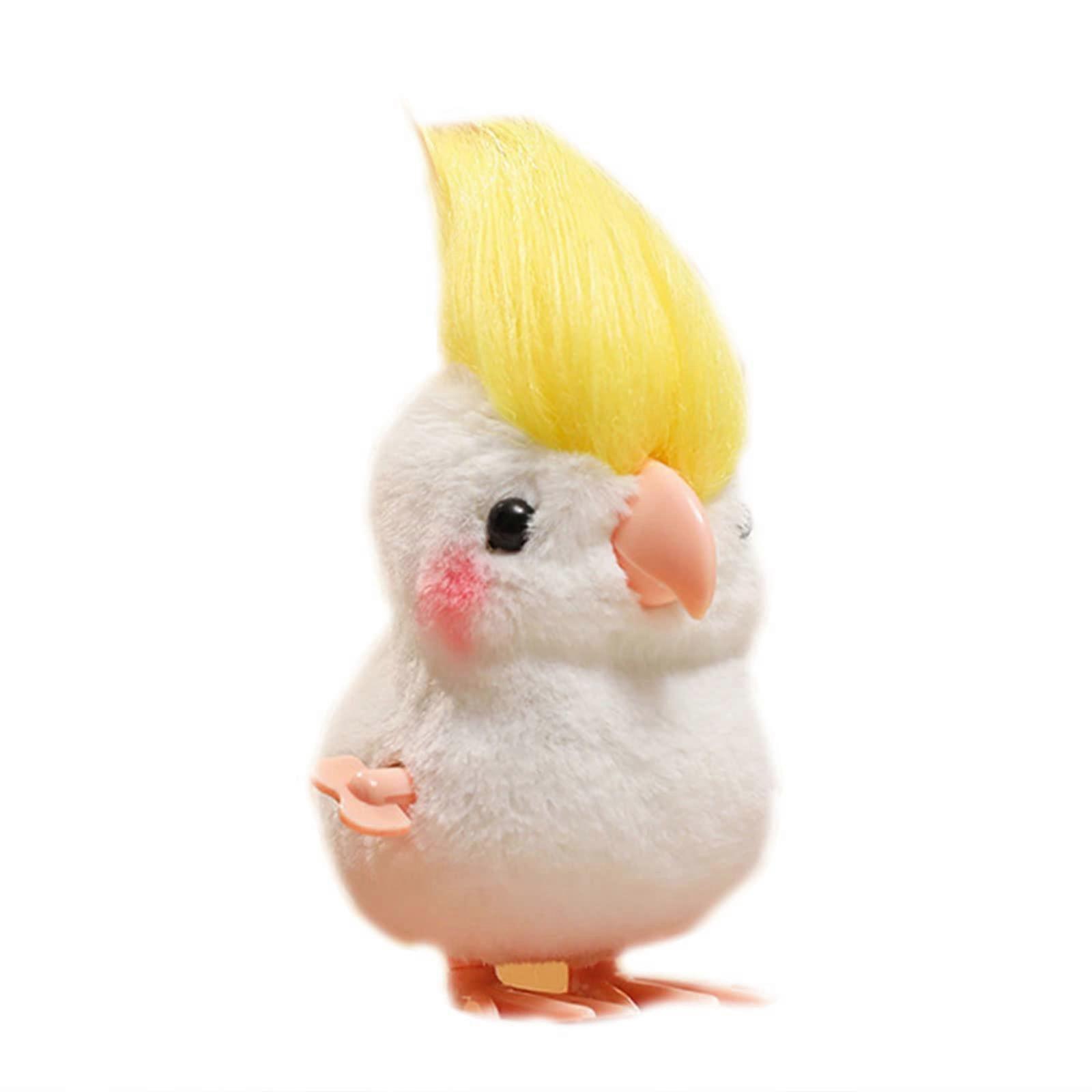 Cockatiel Toy for Children and Toddlers - Clock Movement Walking Jumping Bird for Christmas Party and Stocking Stuffers