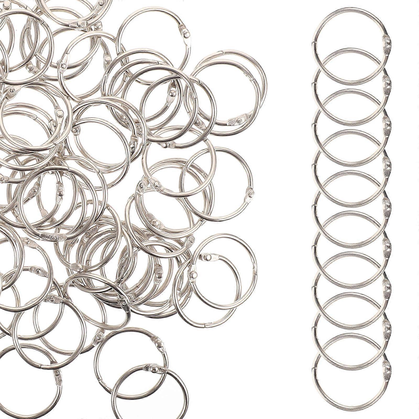 100pcs Multi Function Binder Rings, Wear Resistant Metal Rings for Office, School, and Home Organization – Easy to Use and Design