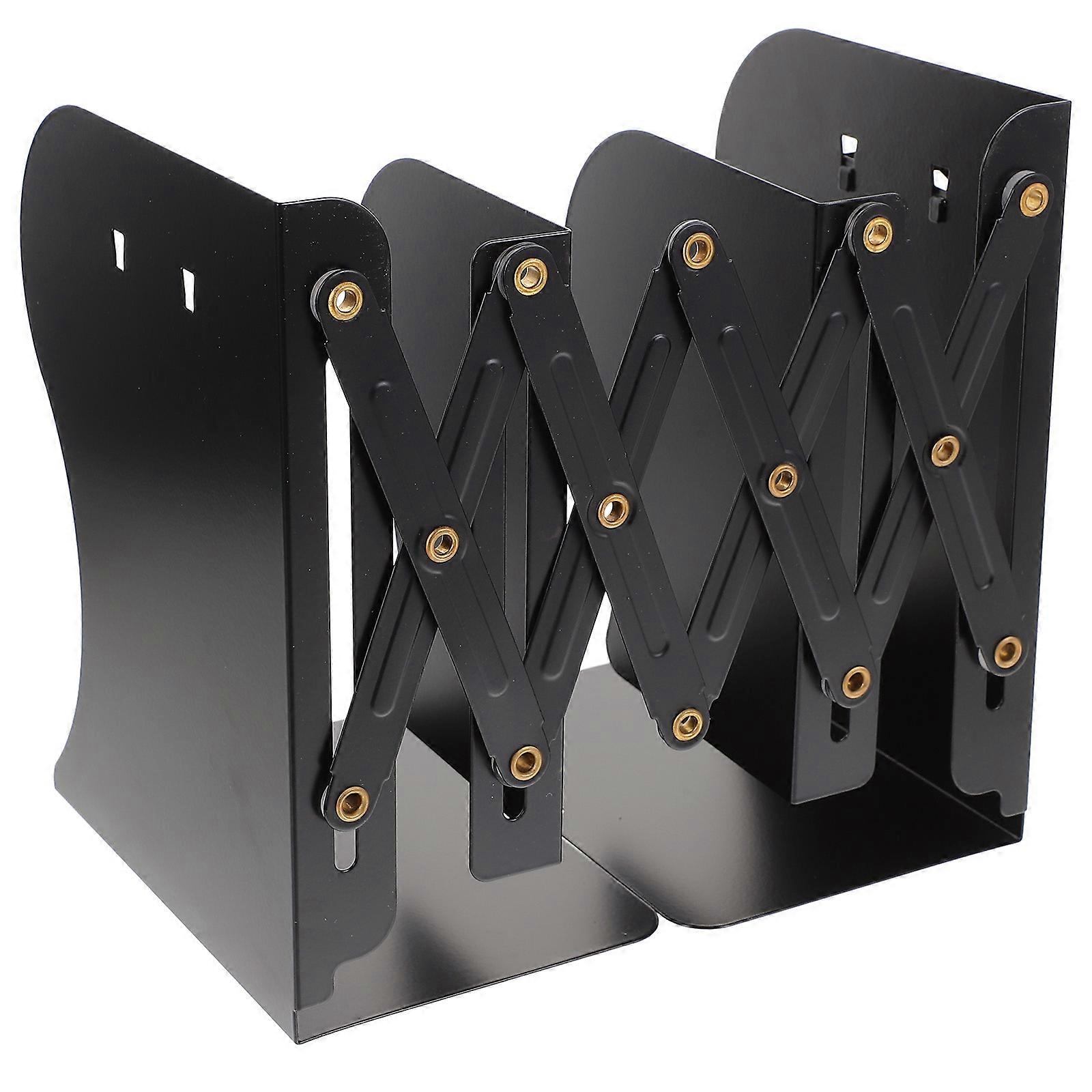 Schreibtisch Buchstützen Einziehbare Buchstütze Flexible Buchhaltung für Schreibwaren 1Set
