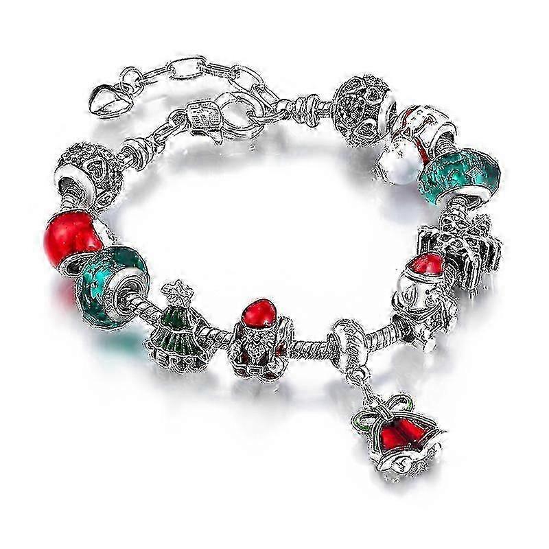 1pc Christmas Beaded Charm Bangle