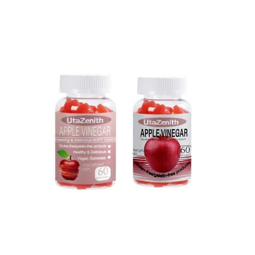 UtaZenith Apple Cider Vinegar Gummies, Daily Supplement, Intestinal Health, Combination Pack