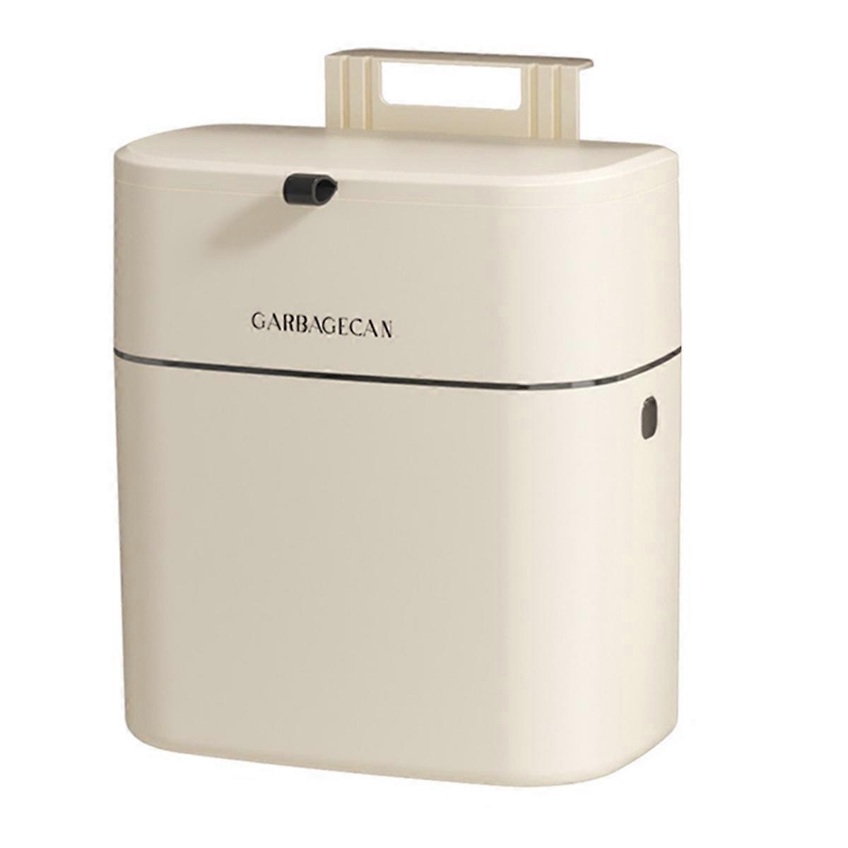 Home Kitchen Toilet Hanging Trash Can Square Design Convenient Flip Cover