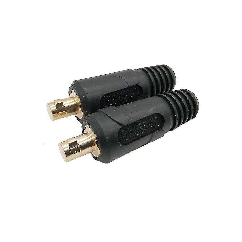 Welding Cable Connector Soldering Plug Welding Equipment Accessories M Copper Insulation 2Pack