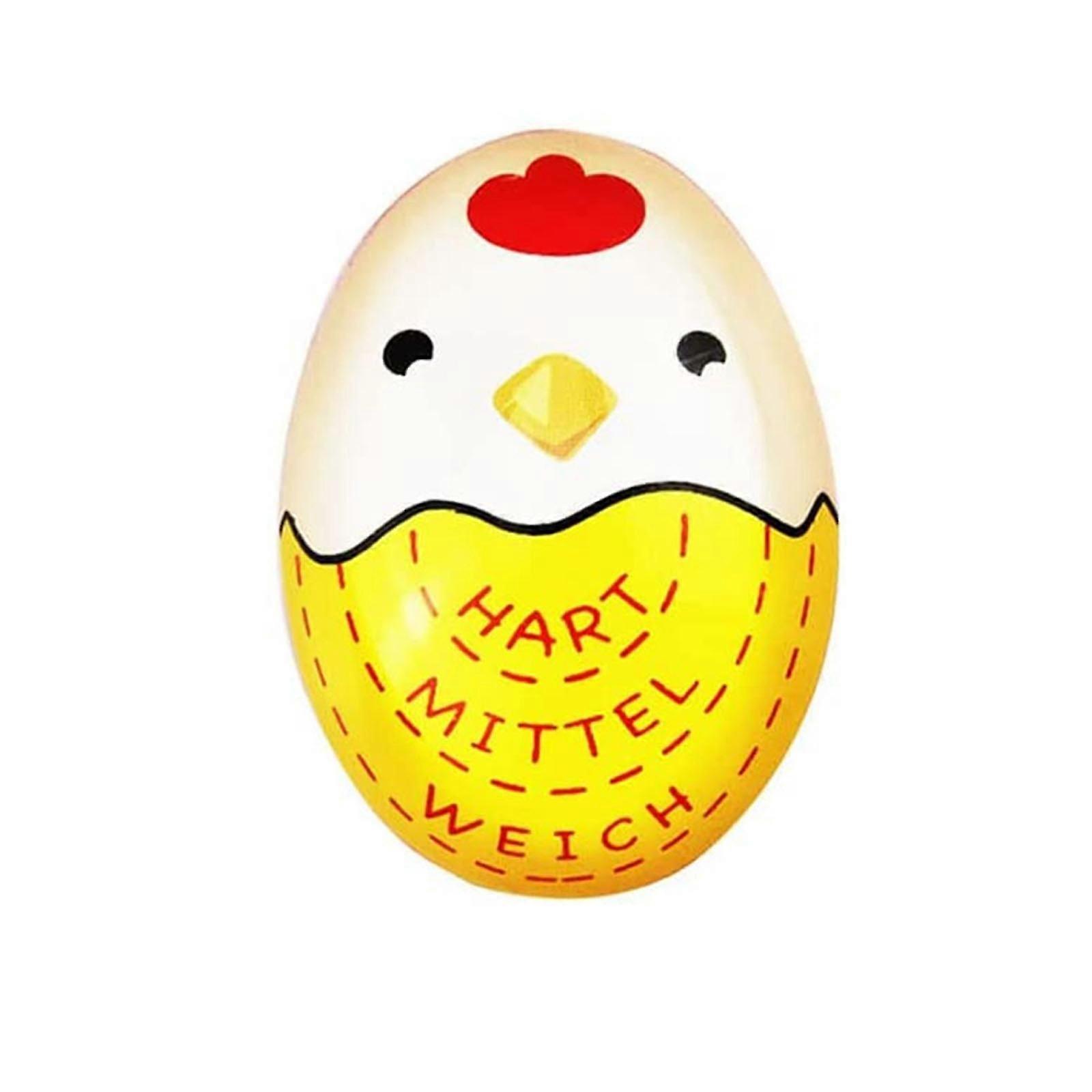 Cute Boiled Egg Timer Plastic Boil Eggs Thermometer Eggs Color Changing Cooking Temperature Observer Kitchen Gadget