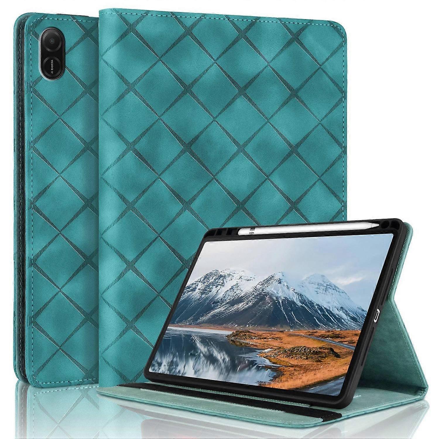 Embossed Leather Case For Honor Pad X8a / X9 2024 - Green