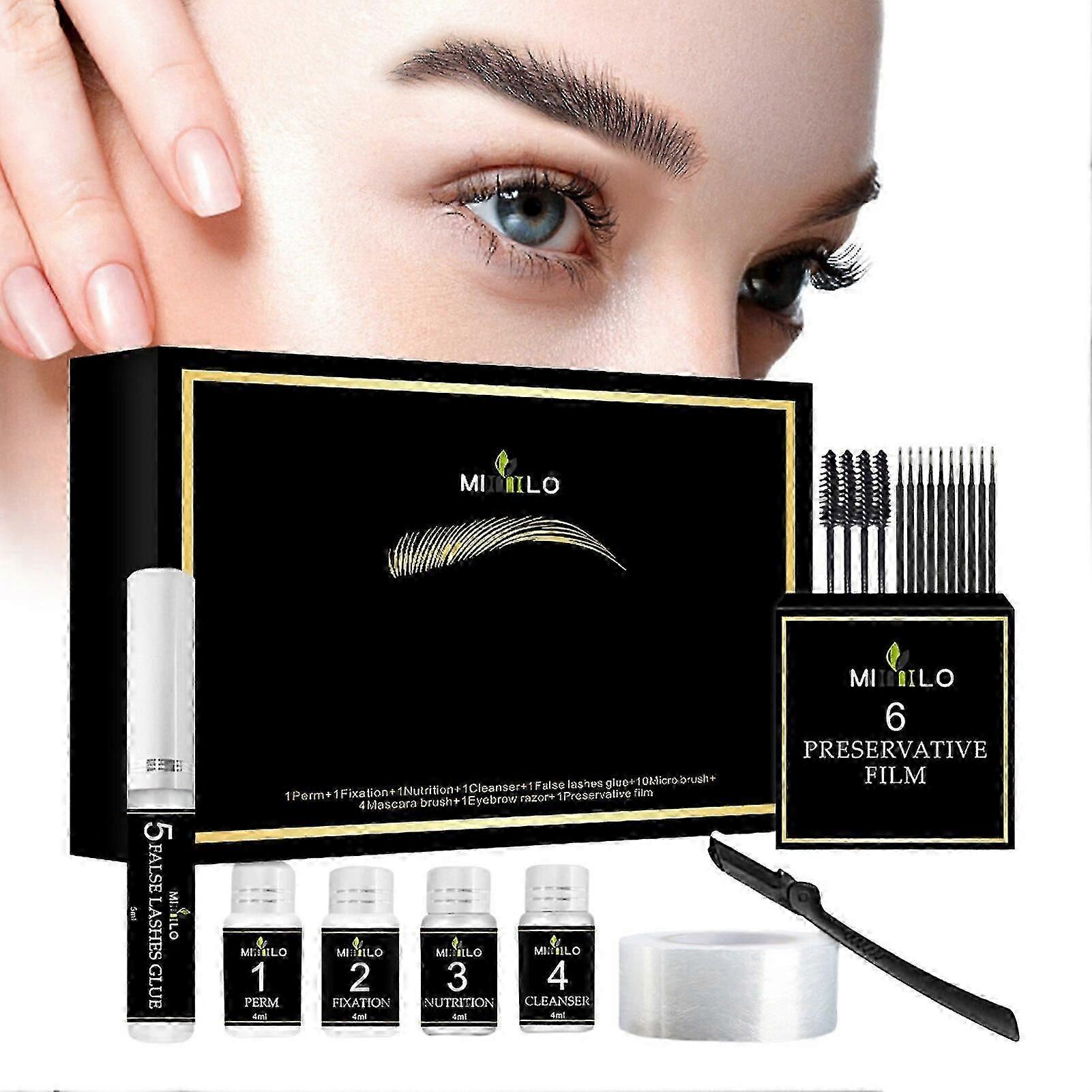 Eyebrow Lamination Kit, Professional Eyebrow Lamination With Keratin,diy Eyebrow Lift Styling Kit For Fuller And Messy Eyebrows