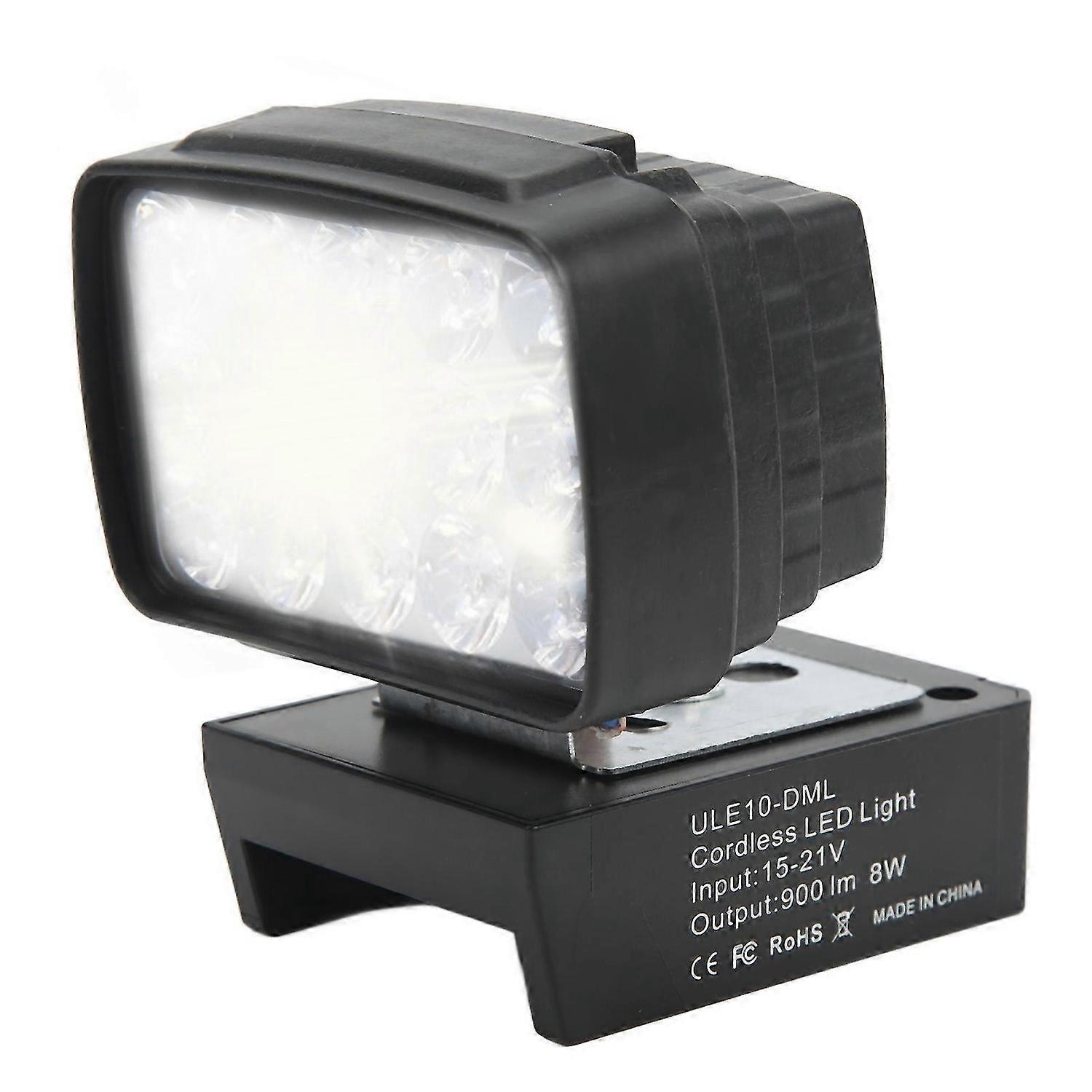 8W 900LM Cordless SMD LED Work Light Lithium Battery Lighting Lamp with IO Switch