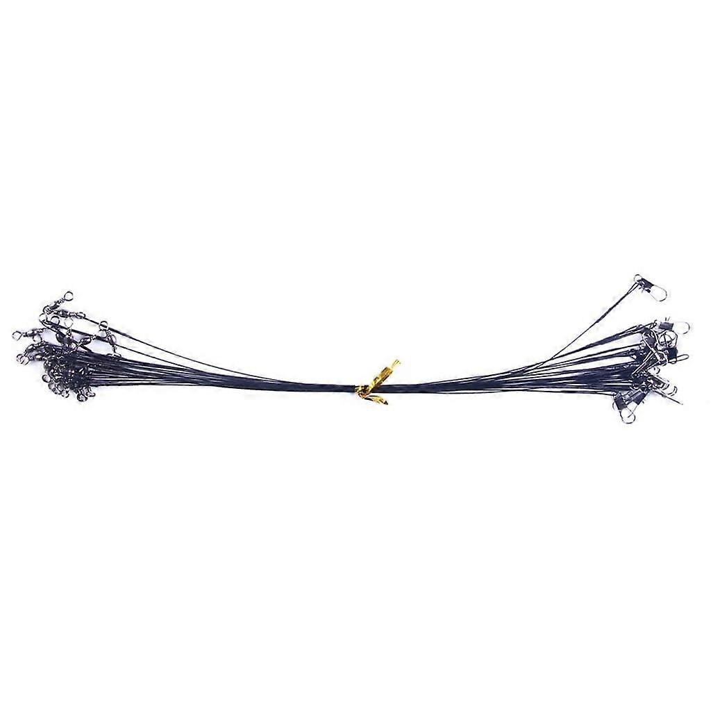 Angeldrahtvorfächer 50 Stück Edelstahl Hochfest mit Wirbeln und Haken, Größen 15 cm, 20 cm, 25 cm