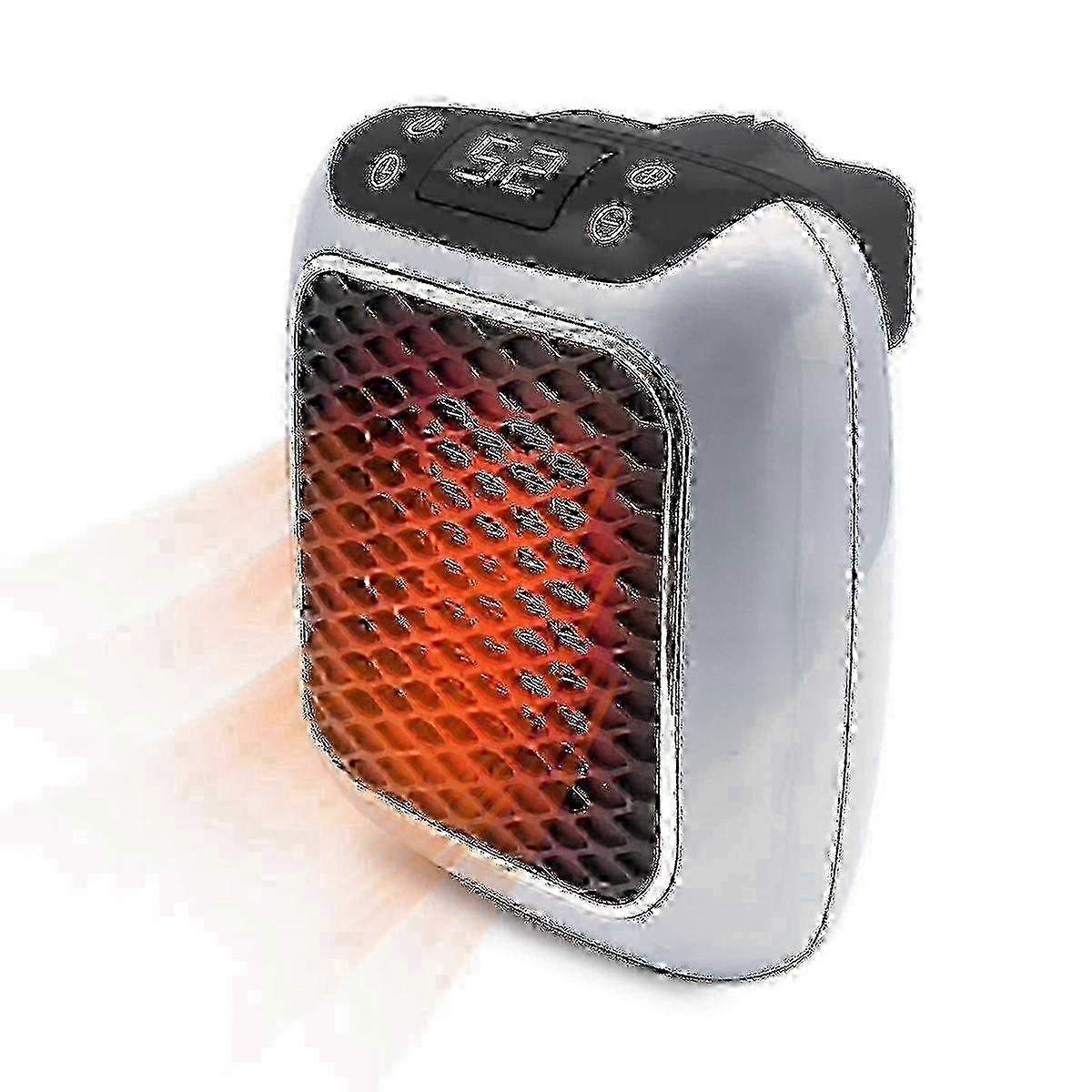 Mini Fan Heater Socket 800 Watt,remote Control Au Plug
