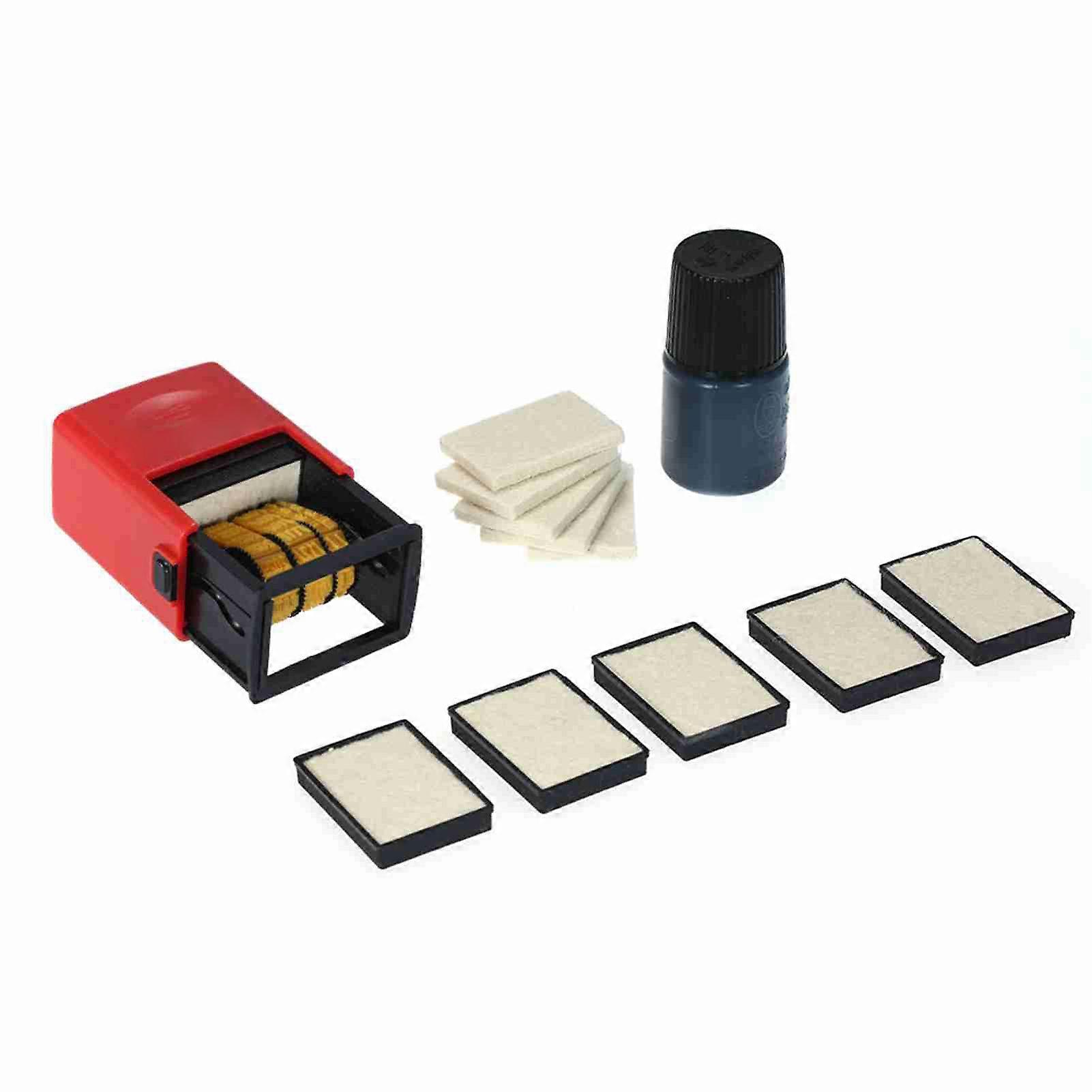 Handheld Portable Stamp Printer Quick-Drying Ink Date Printing Coding Machine for Food Plastic Bag Bottle Metal Cans Paper