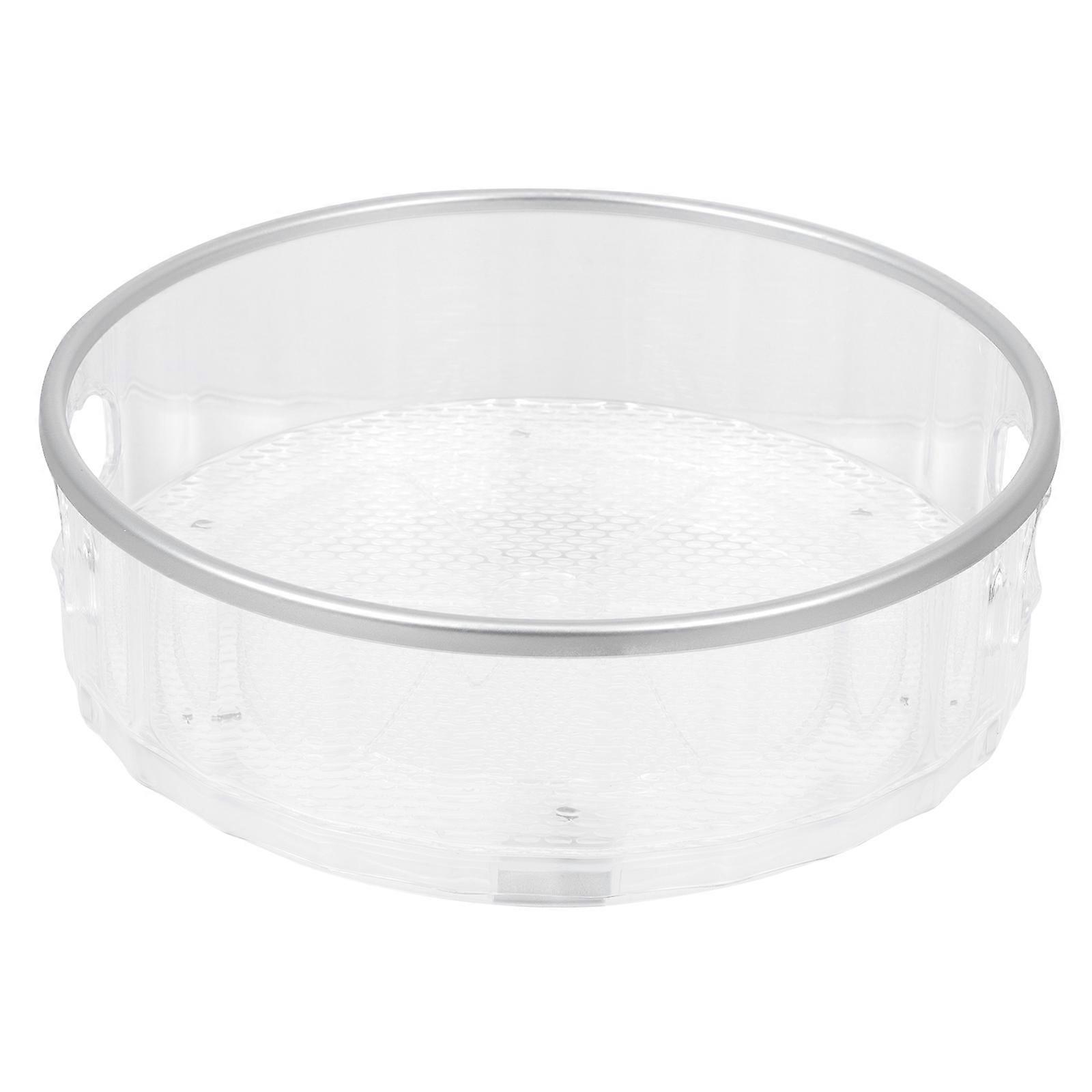 Rotatable Transparent Spice Bottle Storage Rack Kitchen Organizer Condiment Holder Space Saving Tidy Seasoning Display