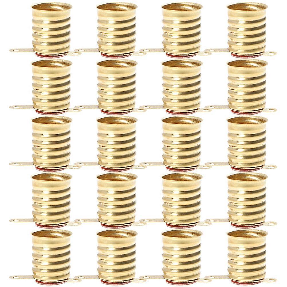 Light Bulb Holder Mini Led Bulb Socket Light Socket Laboratory Use Round 20Pcs