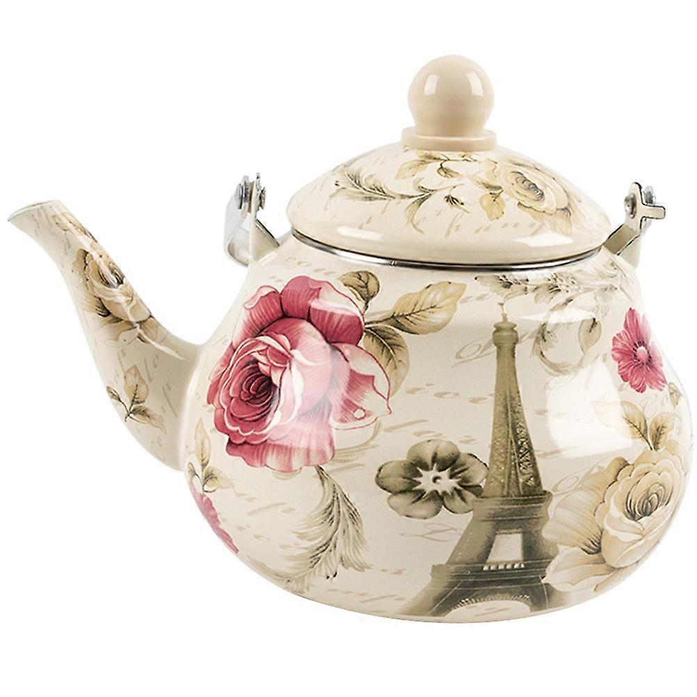 Enamel Tea Kettle Stovetop Kettles Gathering with Friends and Family 26X16X12CM 1Pack