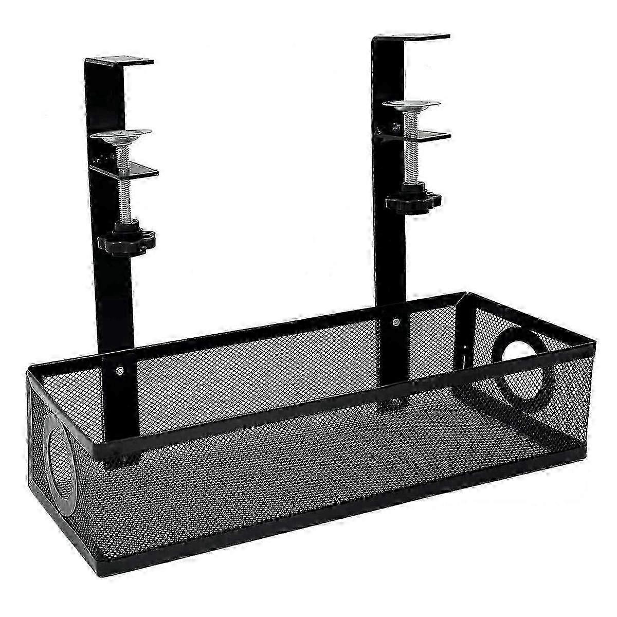 Under Desk Cable Management Box Tray Under Desk Wire Management Box Clamp Under Table Cord Management Organizer jn