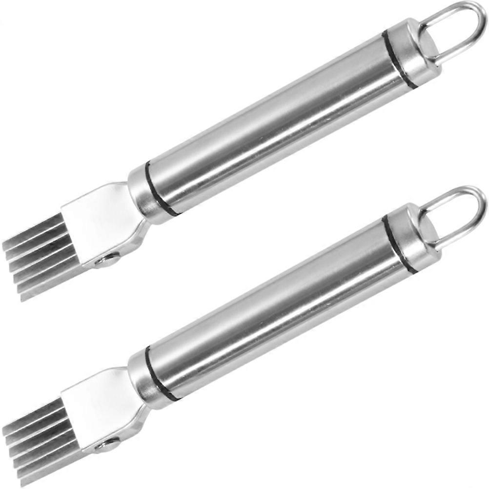 Onion And Chopper Steel Scallions Cutting Slicing Shredding Peeling 2Pcs