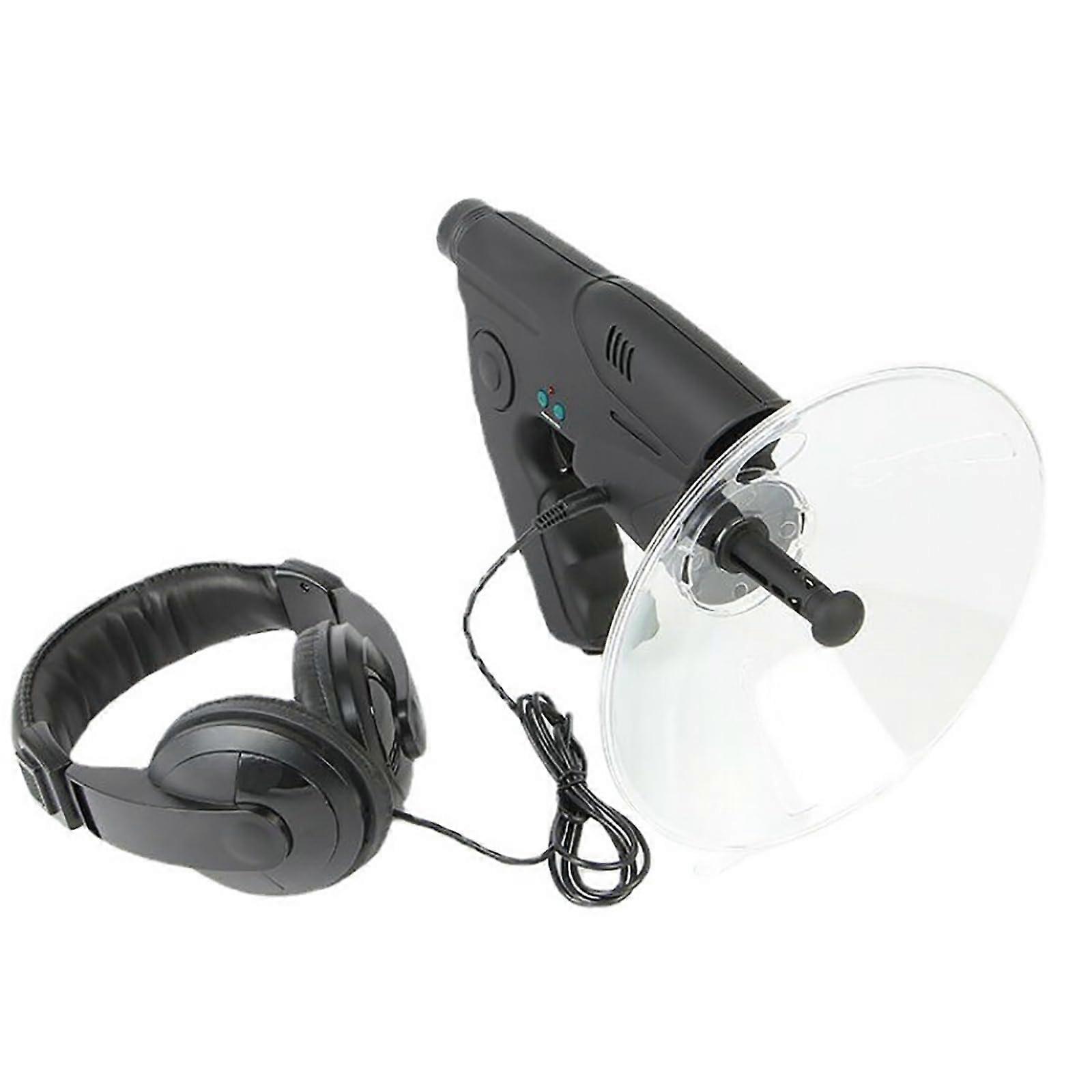 Parabolic Microphone Monocular Sound Collecting Dish 8x Amplifier for Long Distance Listening to Birds and Wildlife