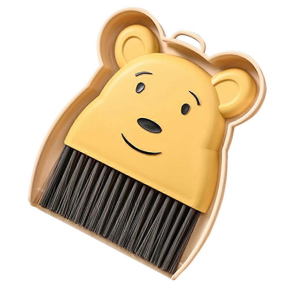 Portable Mini Broom With Dustpan Set Detachable Design For Floors Offices Pet Material 6.9×5.9×1.2In 1Set