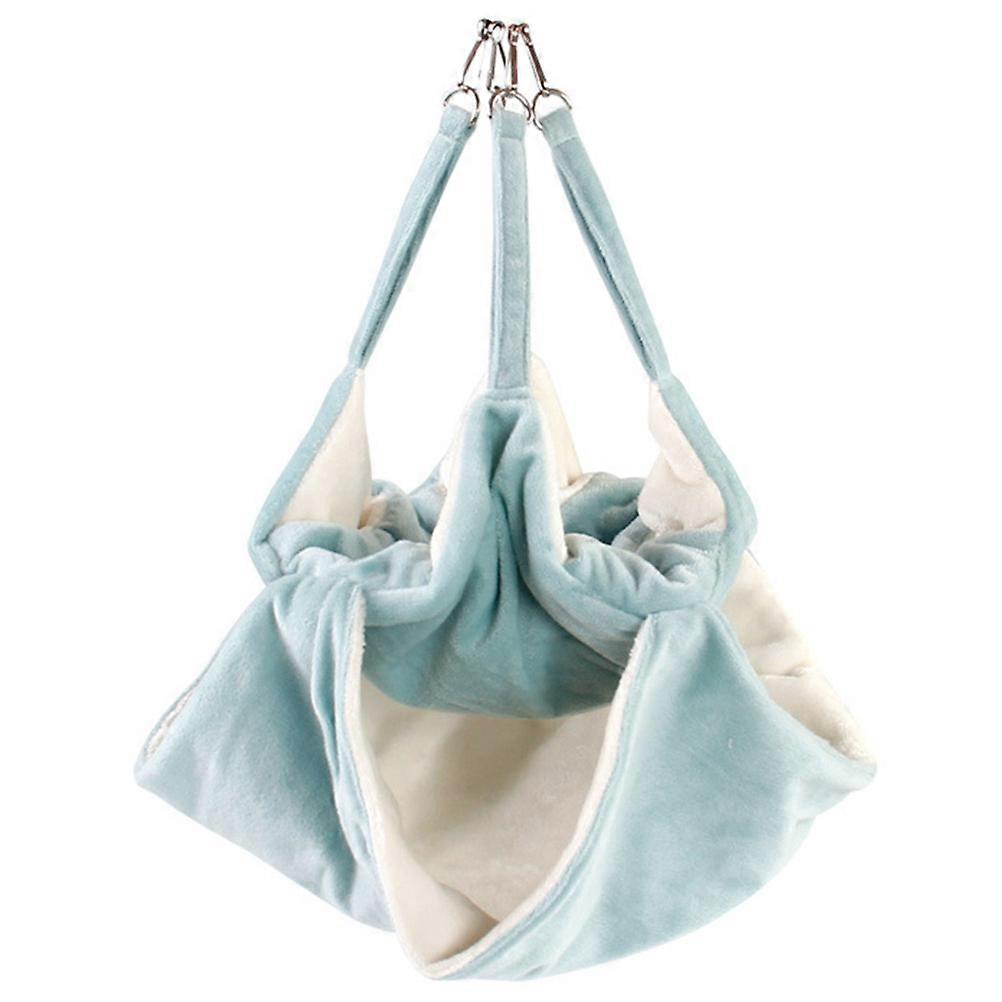 Hamster Bed Pet Hammock Nest Hanging Swing Sleeping Warmth Flannel Material L Size 1Set
