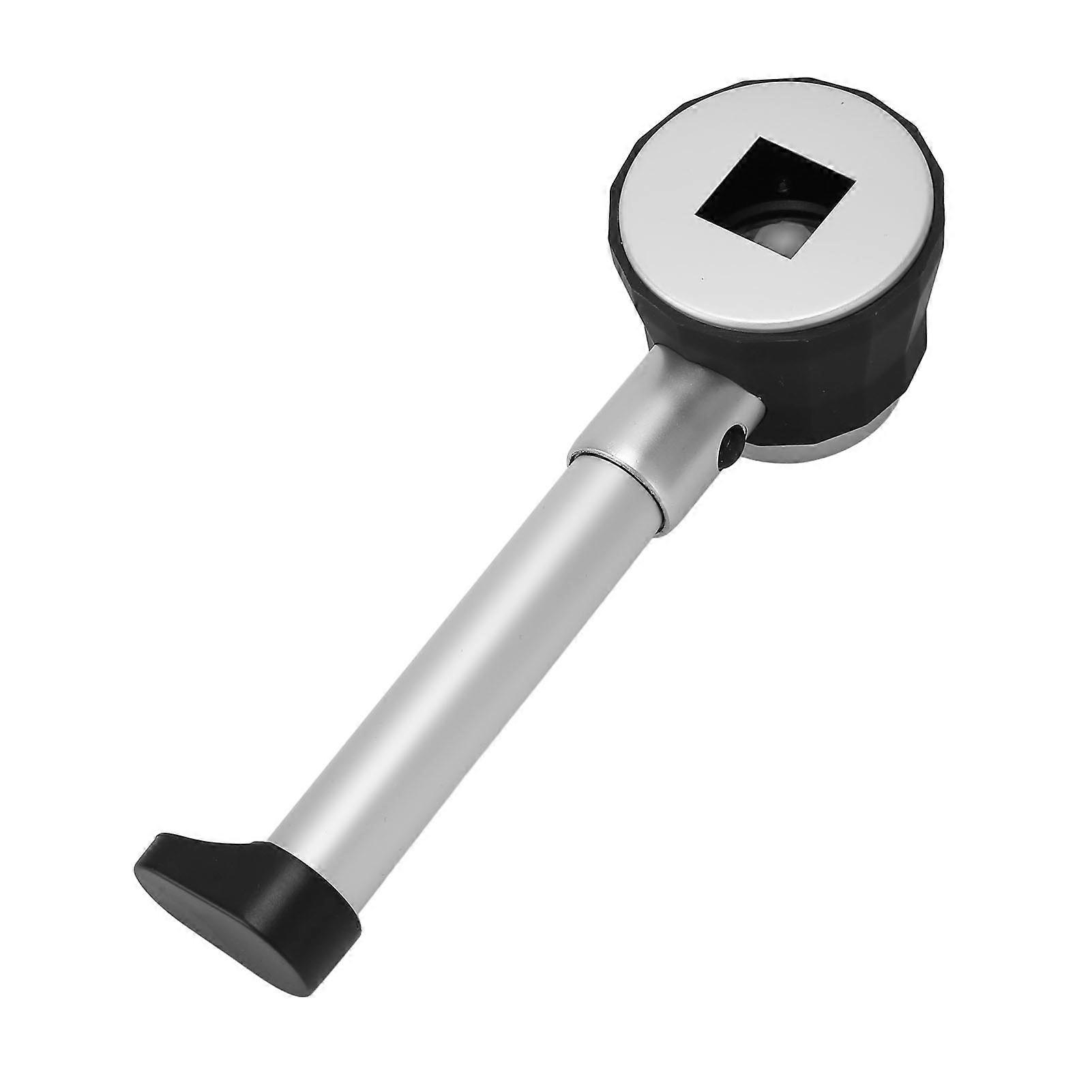 Handheld 10X Magnifier Loupe 3 LEDs Optical Glass with Measure Scale Jewelry Magnifying Glass 