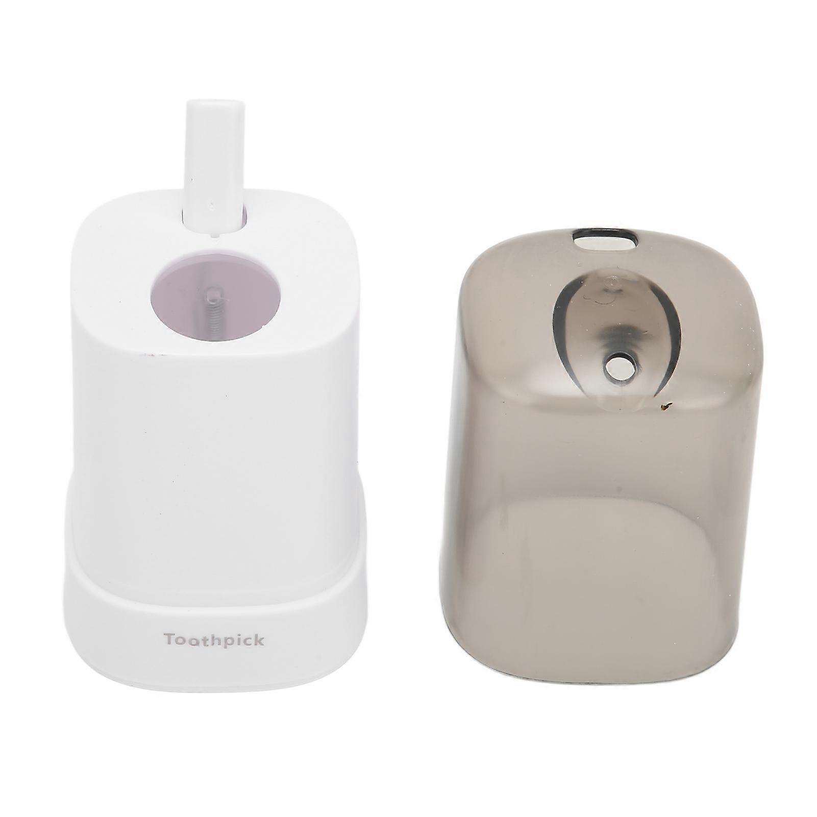 Toothpick Holder Thickening Automatic Toothpick Dispenser for Kitchen RestaurantWhite