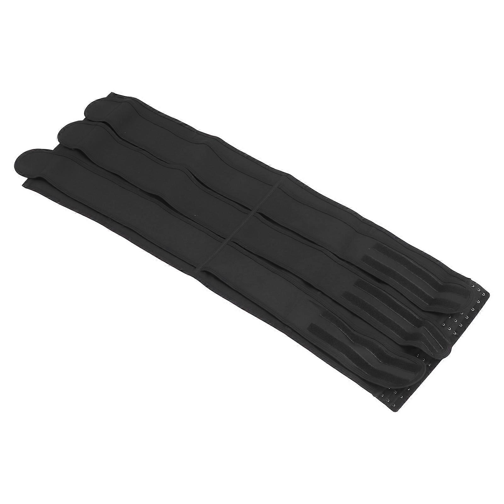 Women Waist Trainer Belt Extra Support High Elasticity Belly Slimming Shaping Wrap Belt with 3 Breasted Black XL