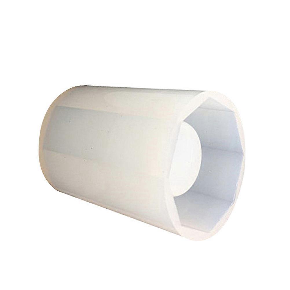 Silicone Pen Holder for Desk Organization and Decorative Use White Large Octagonal Shape