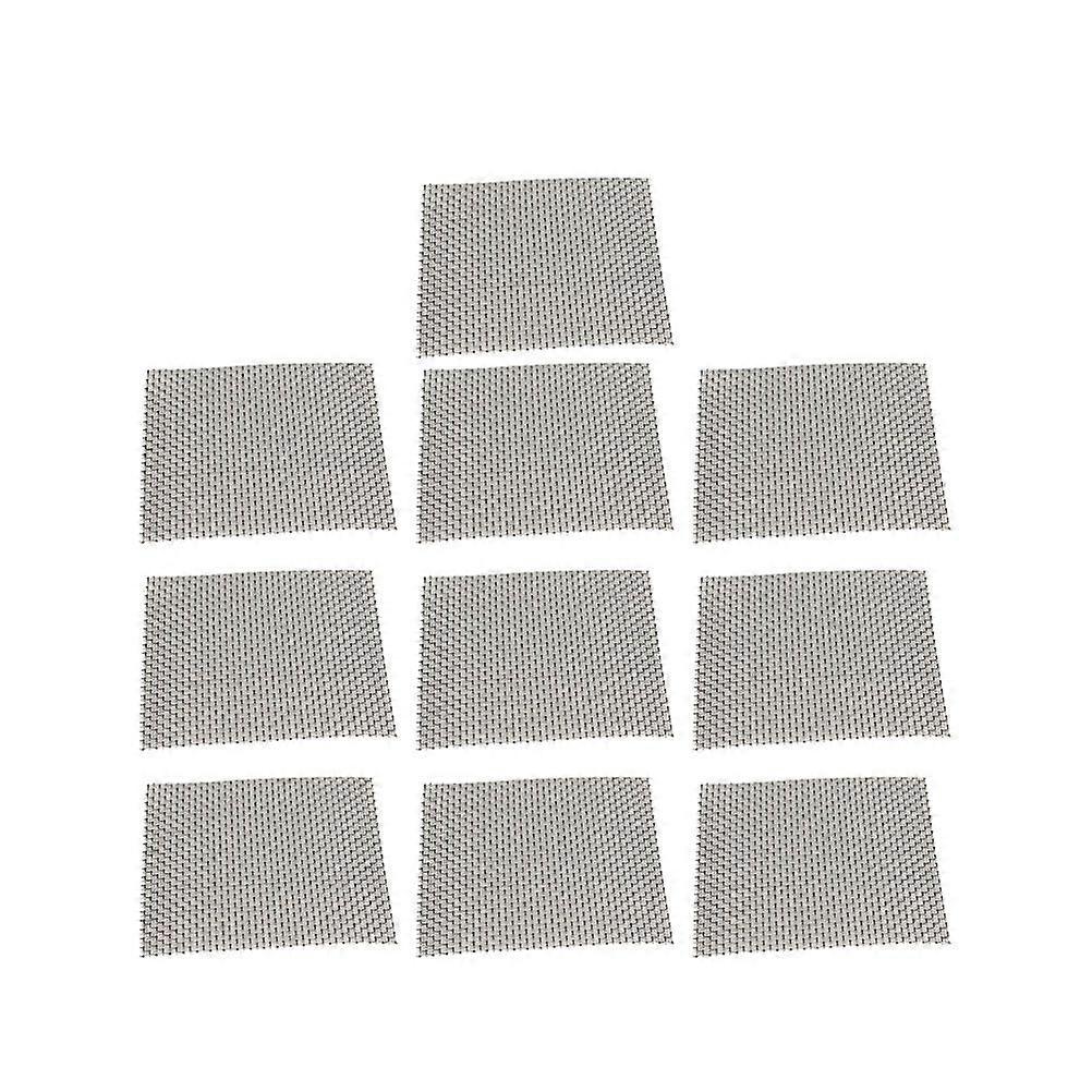 10pcs Practical Mesh Stainless Steel Water Grass Fixed Net Piece for Fish Tank