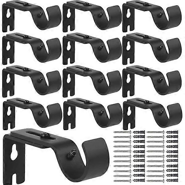 12 adjustable curtain rod brackets, adjustable curtain rod wall