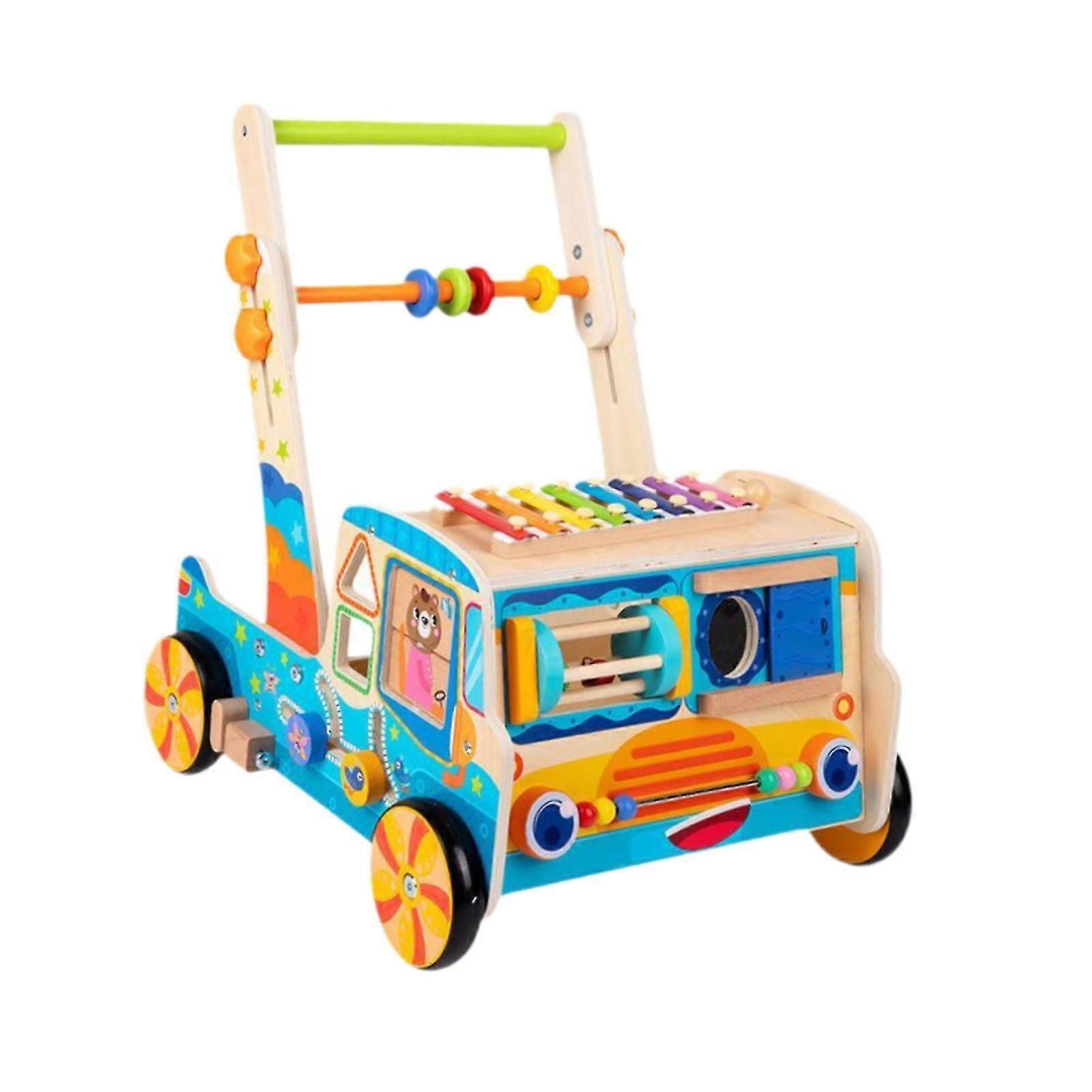 Wooden Baby Push Walking Toy Development Toy Push and Pull Toys for Toddlers