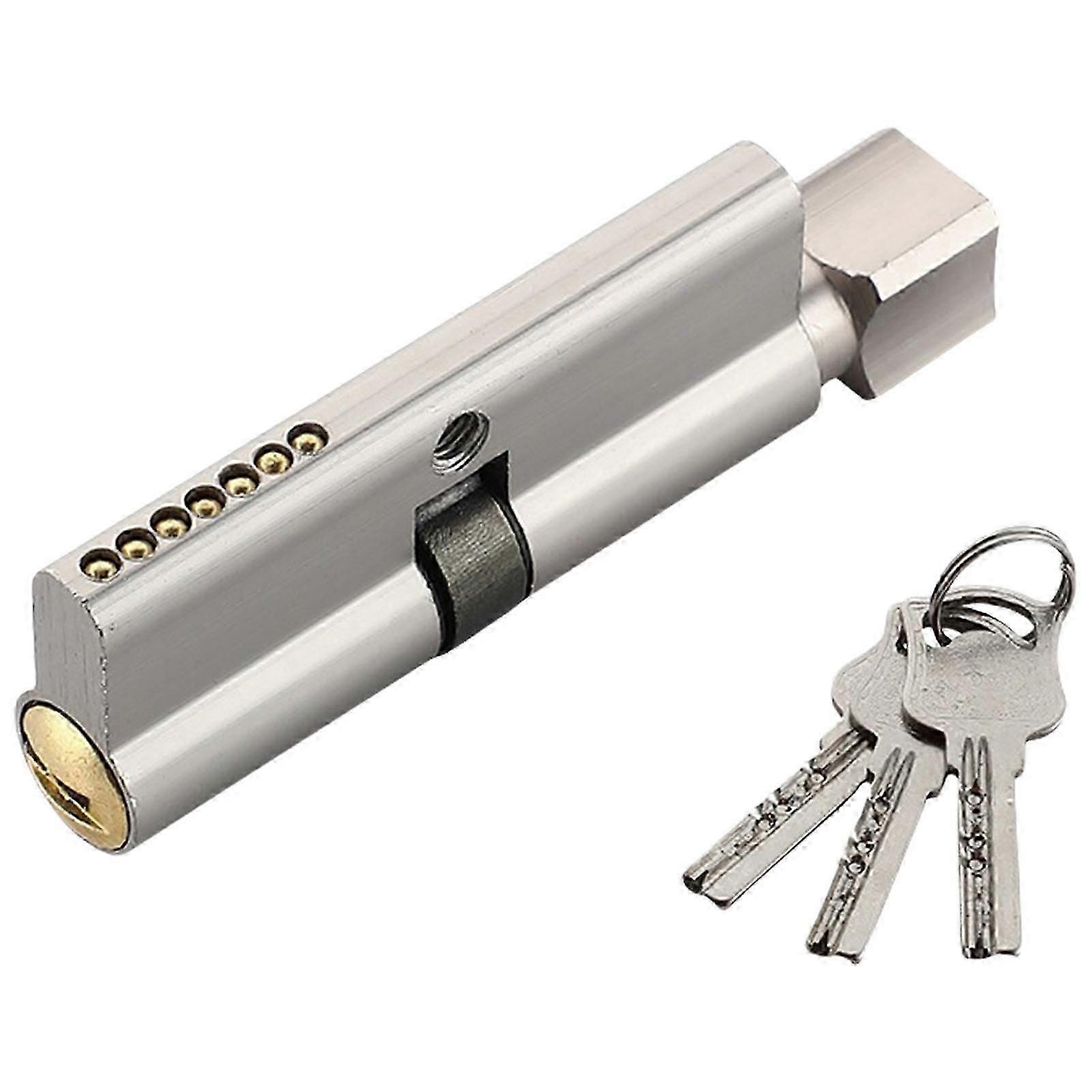 Practical Entry Door Brass Lock With Double Side Functionality Providing Long Time Use Protective for Various Premises