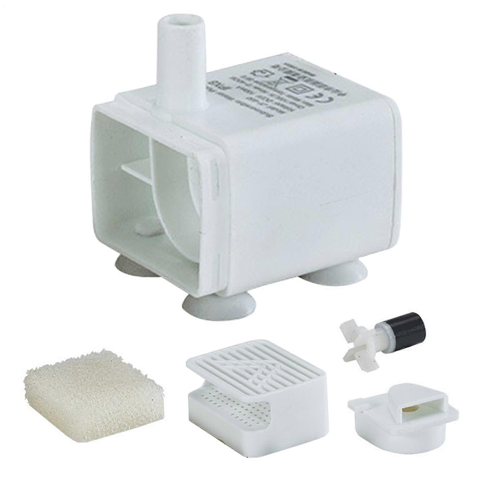Water Pump for Cat Fountain, Replacement Submersible Motor, Quiet Low Power Consumption Compatible with Cat Drinking Systems