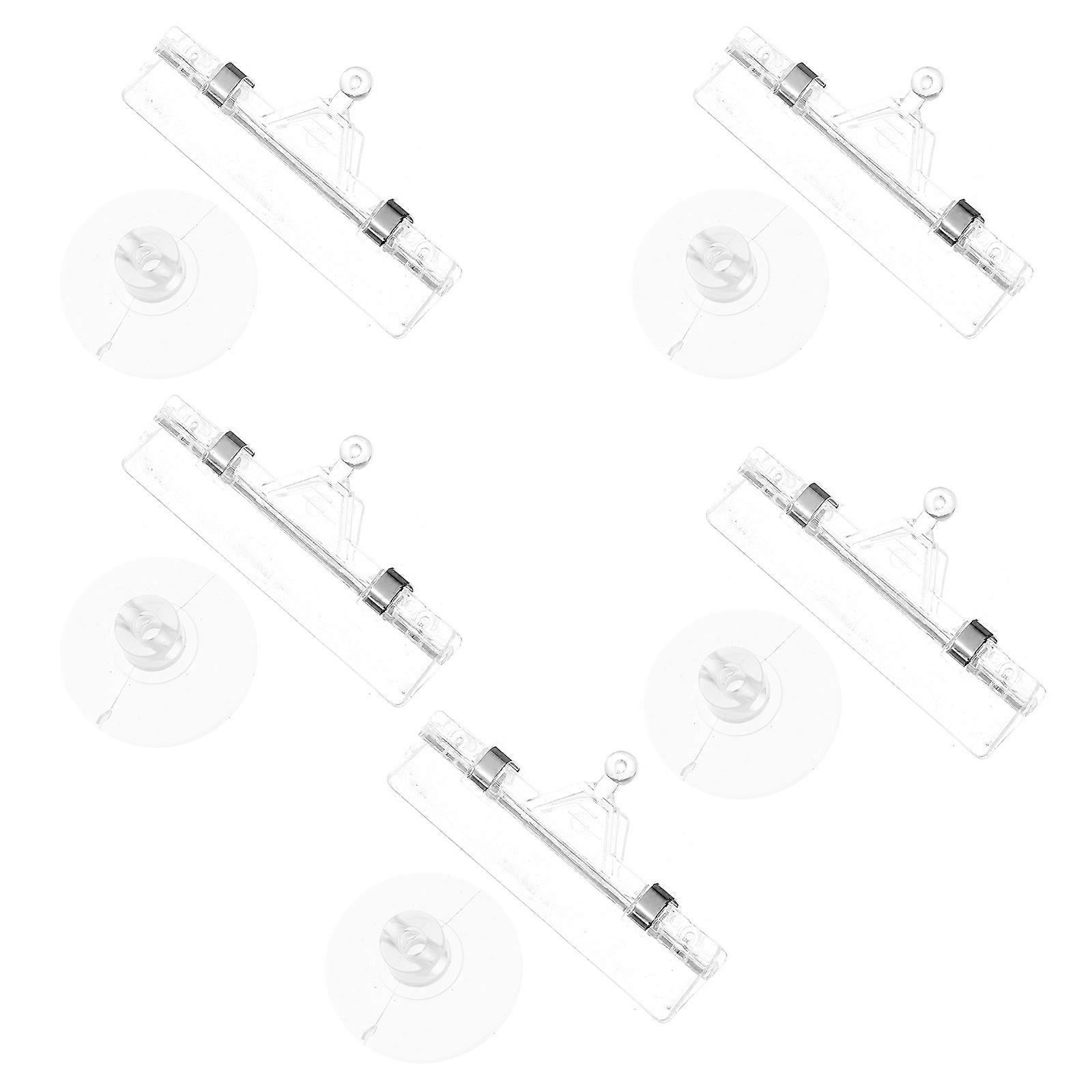 Transparent ABS Price Tag Holder for Shop and Safe with Fine Workmanship Lightweight and Portable 5 Pcs