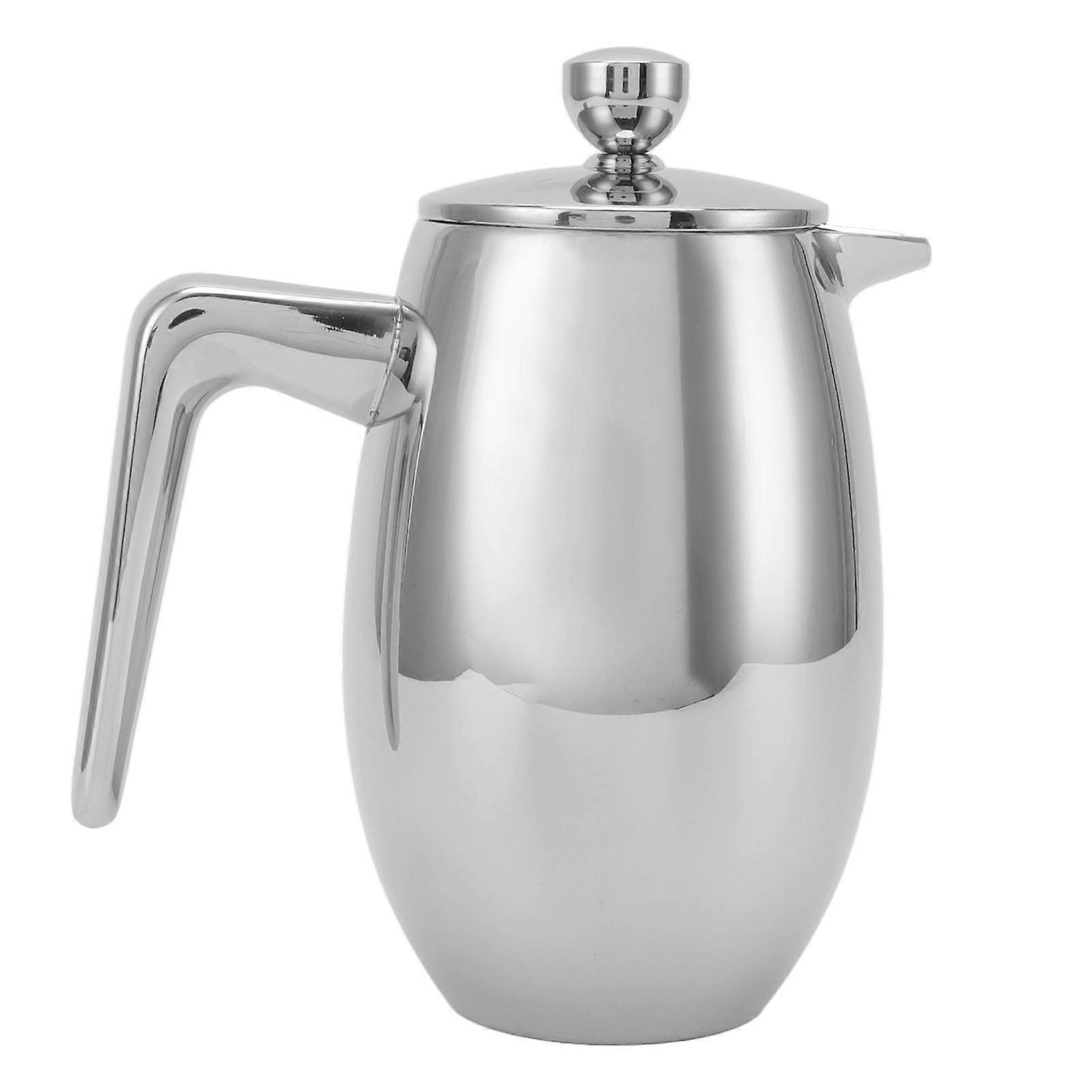 French Press 304 Stainless Steel 350ml Double Layer Teapot