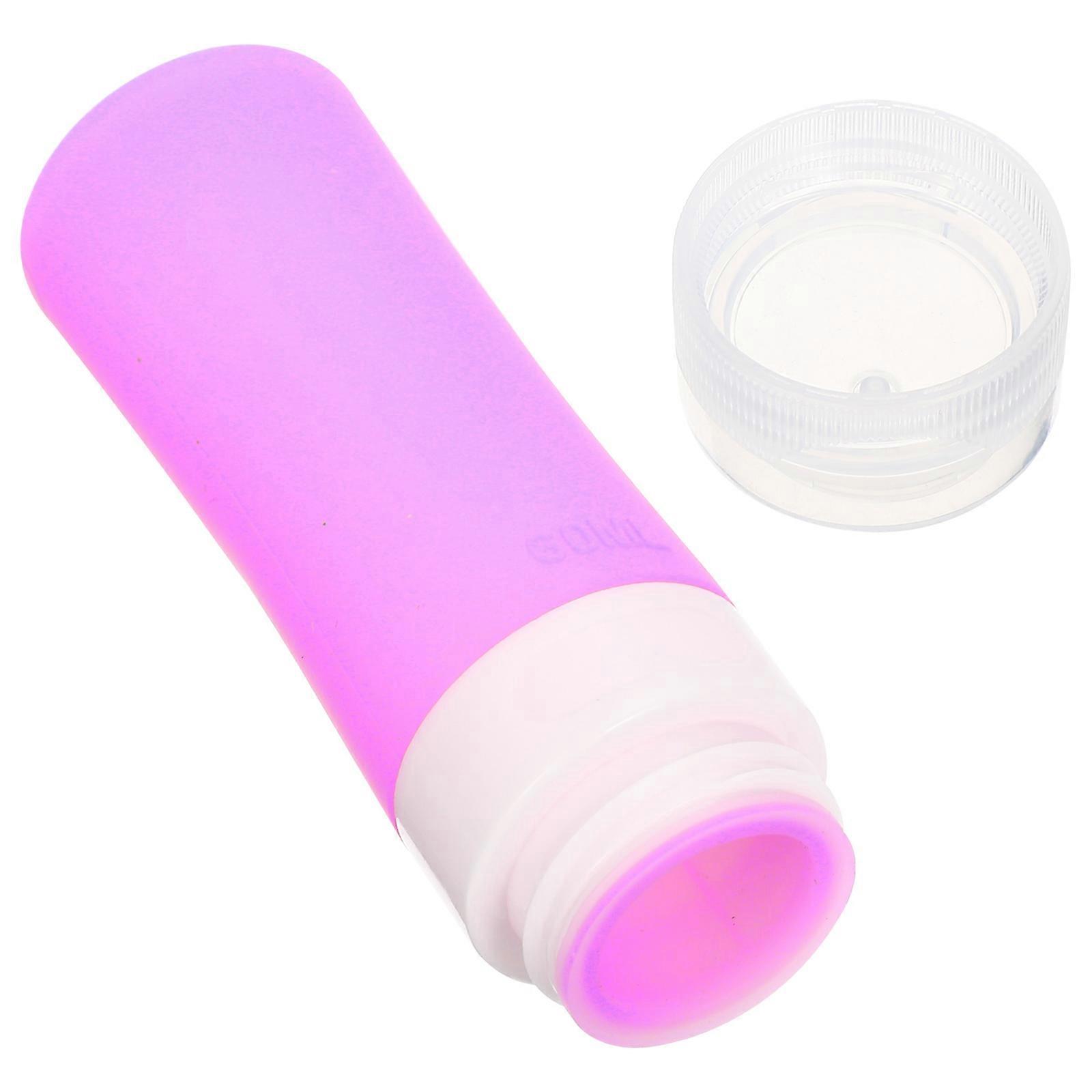 Leakproof Portable Emulsion Bottle, Silicone Toiletries Container for Shampoo, Lotion, Shower Gel & Makeup Storage, Lightweight & Durable Design,