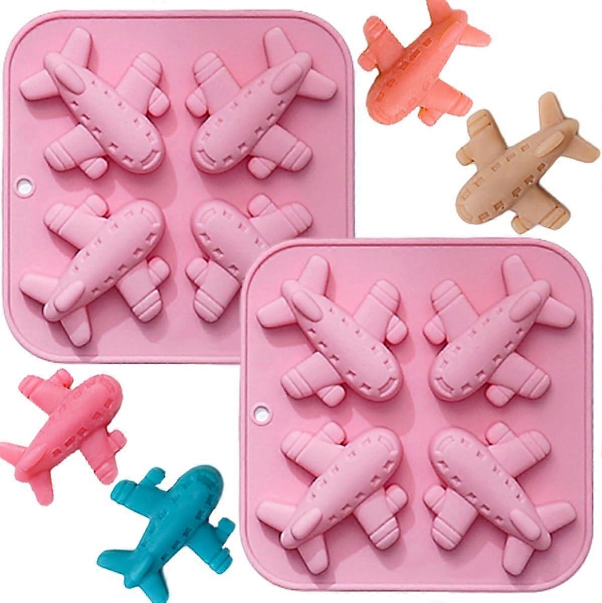 Airplane mods Silicone for Chocolate.2Pcs Airplane Candy Molds Jello