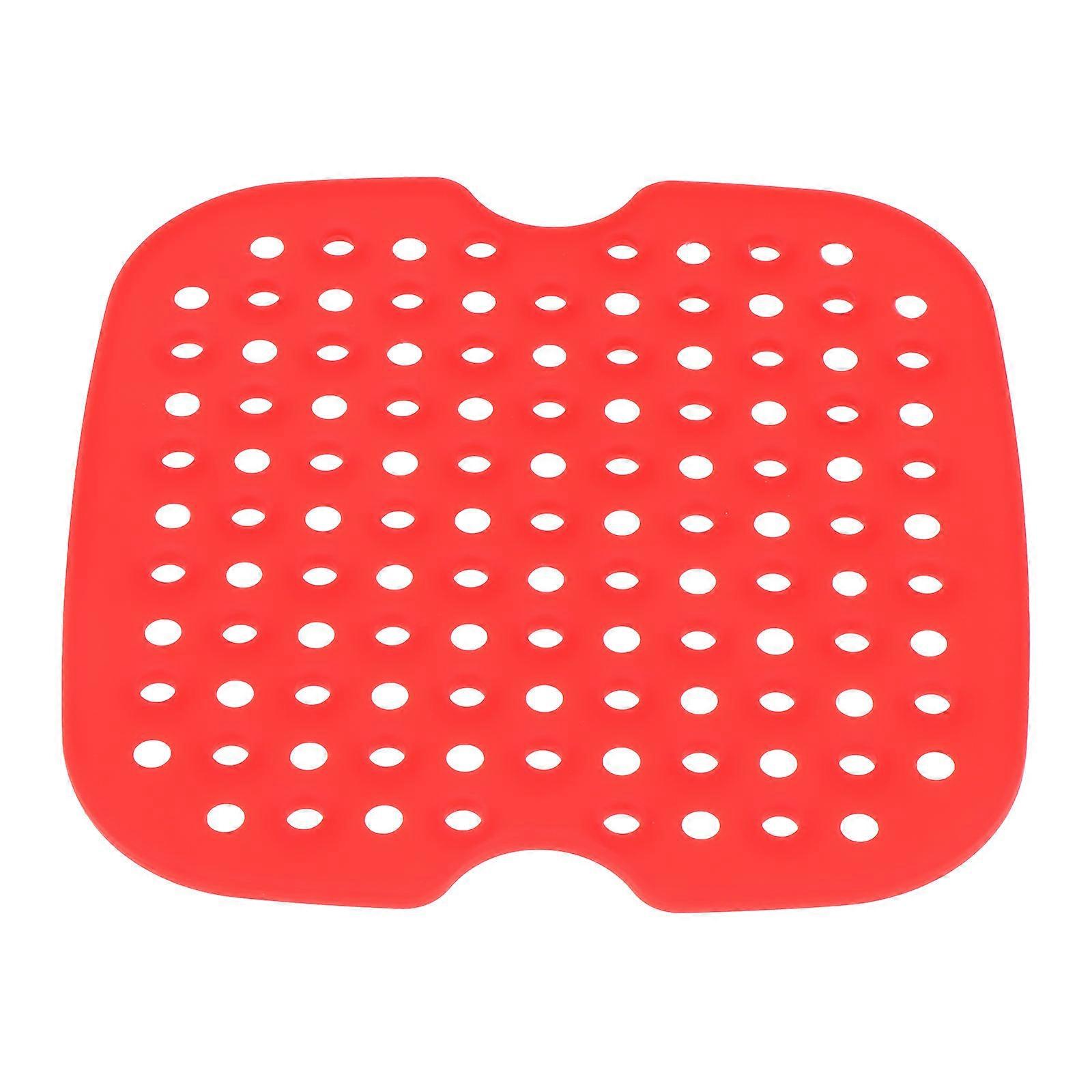 Air Fryer Silicone Liner Mat Square Non Stick Baking Mat Reusable Oven Accessory Perforated Easy Cleaning Even Heat Distribution