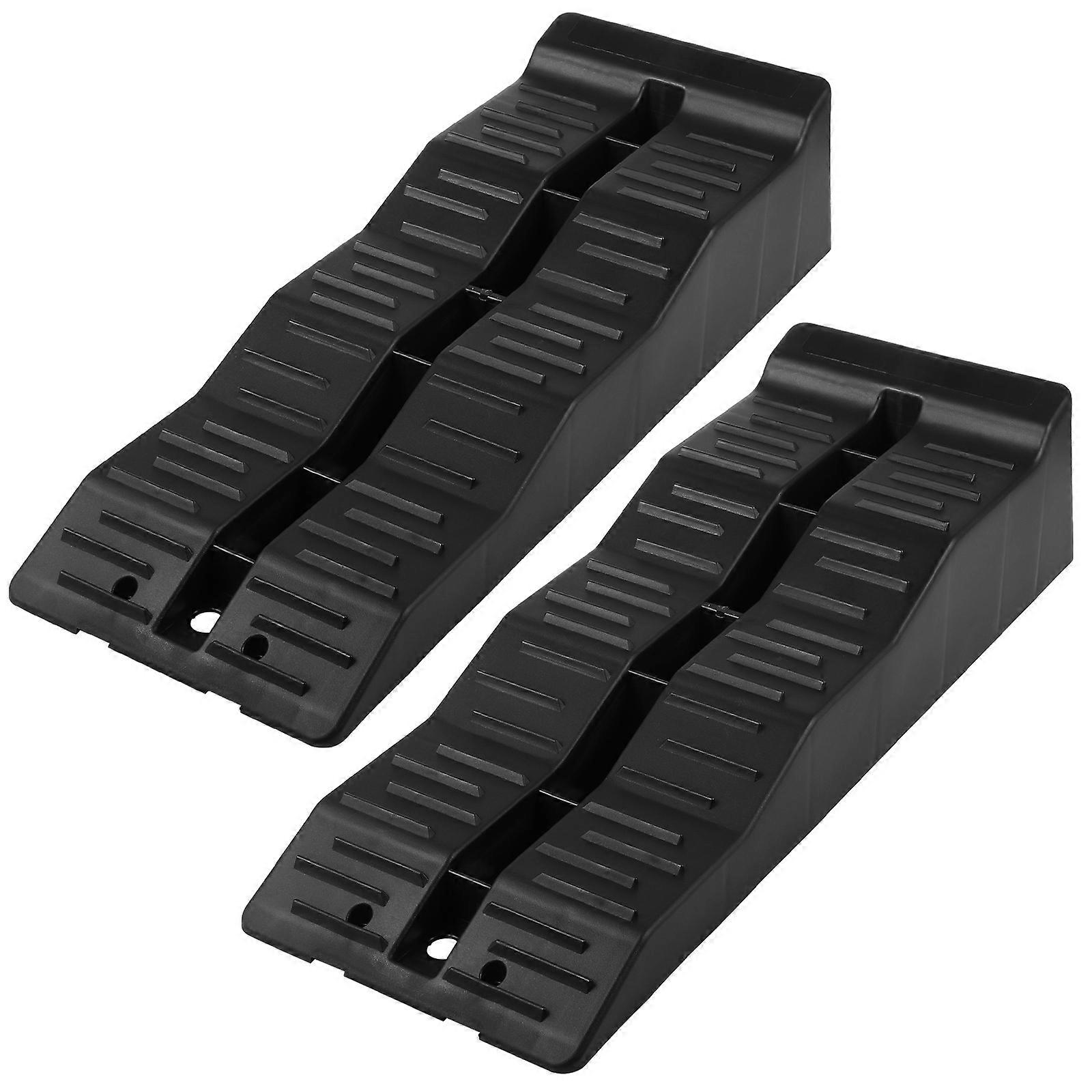 Rv Leveling Blocks Camper Levelers Heavy Duty Car Ramps Stabilizing Support For Trailer Rv Vehicle 56.50X20.00X13.00Cm 2Pcs