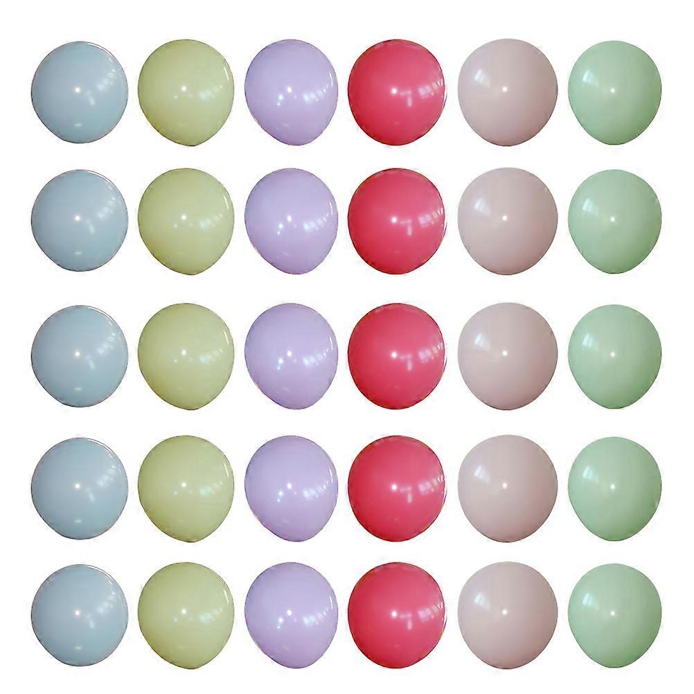 Colorful Balloons Macaron Design Latex Birthday Round Shape Assorted Color 20X20CM Decoration 100Pcs