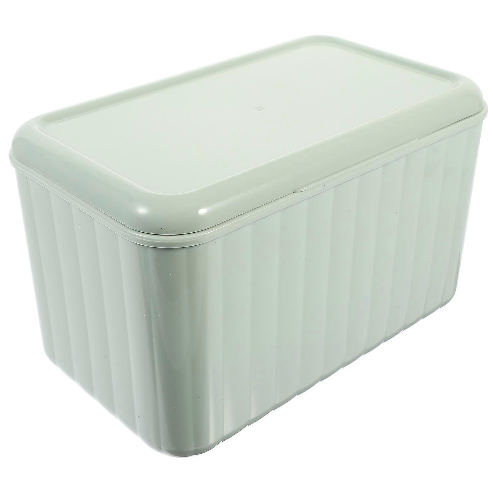 Bathroom Napkin Holder Wall-Mounted Storage Box Home Napkin Container Green 22X13.5X14CM Waterproof 1Pcs