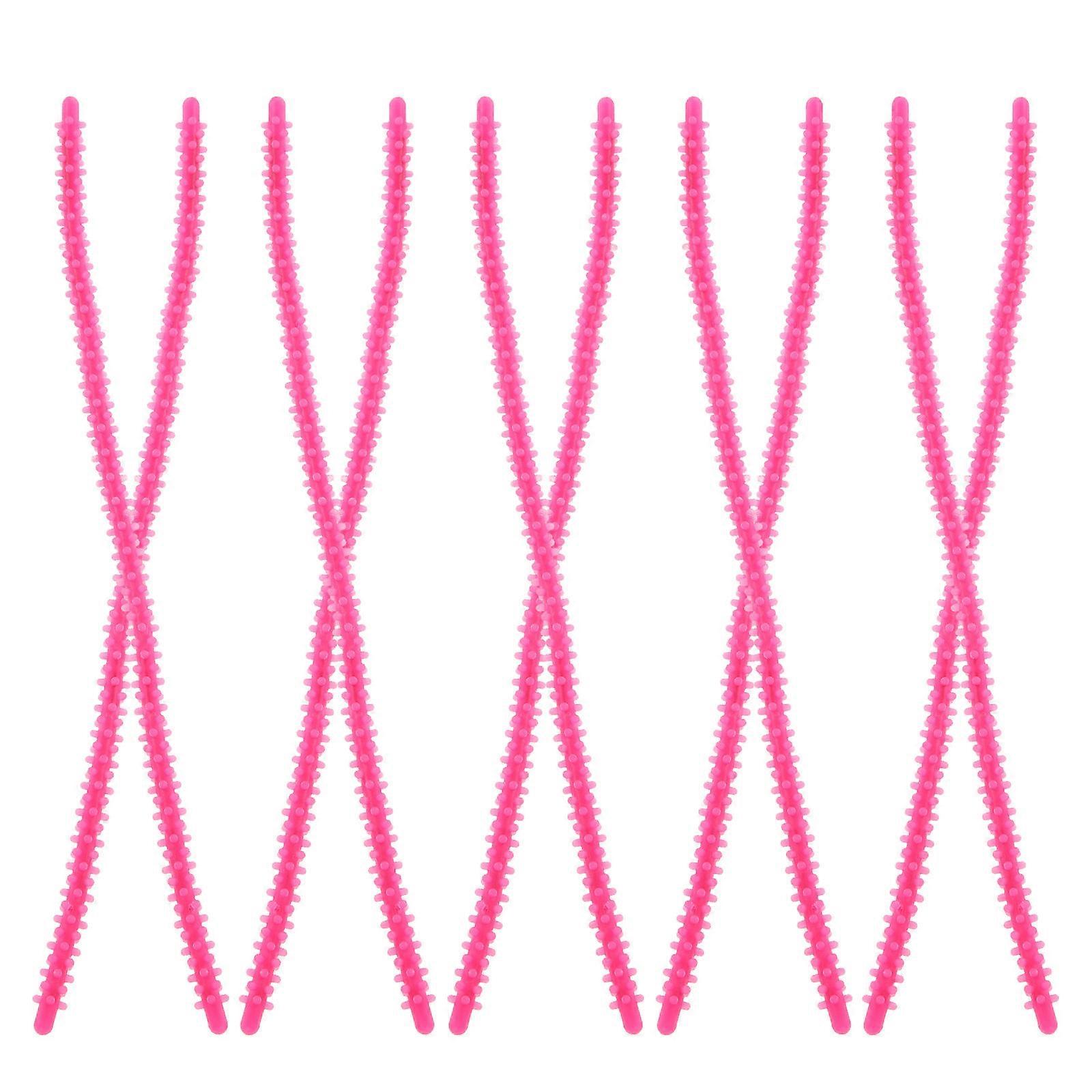 Spiral Hair Perm Rods 10pcs Small Rose Red Silicone Curling Rollers Reusable Non Deformable Styling Tool for Women