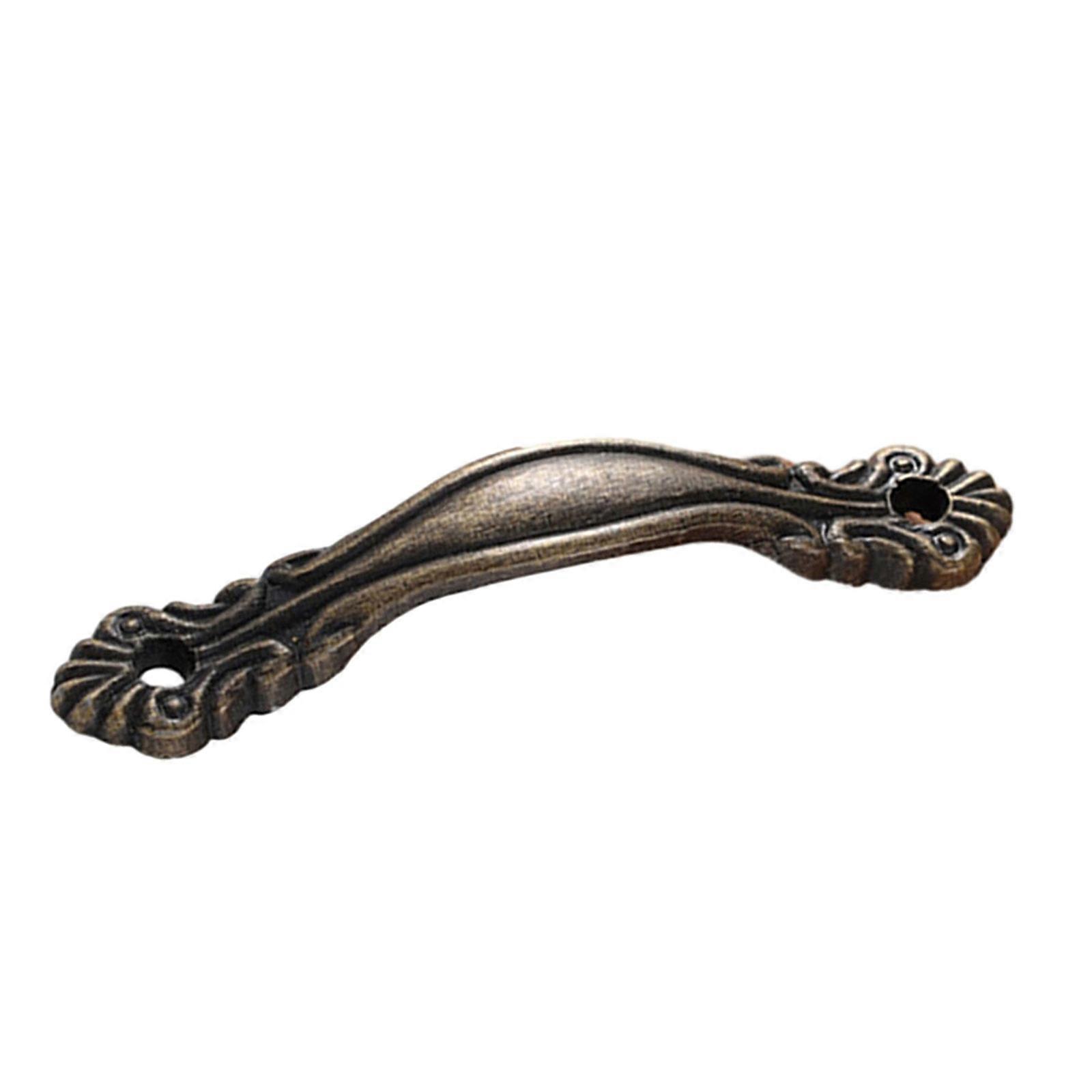 10pcs Metal Pulls Zinc Alloy Knobs Drawer Handles Antique Style Pulls Durable for Liquor Storage & Wooden Containers  65MM