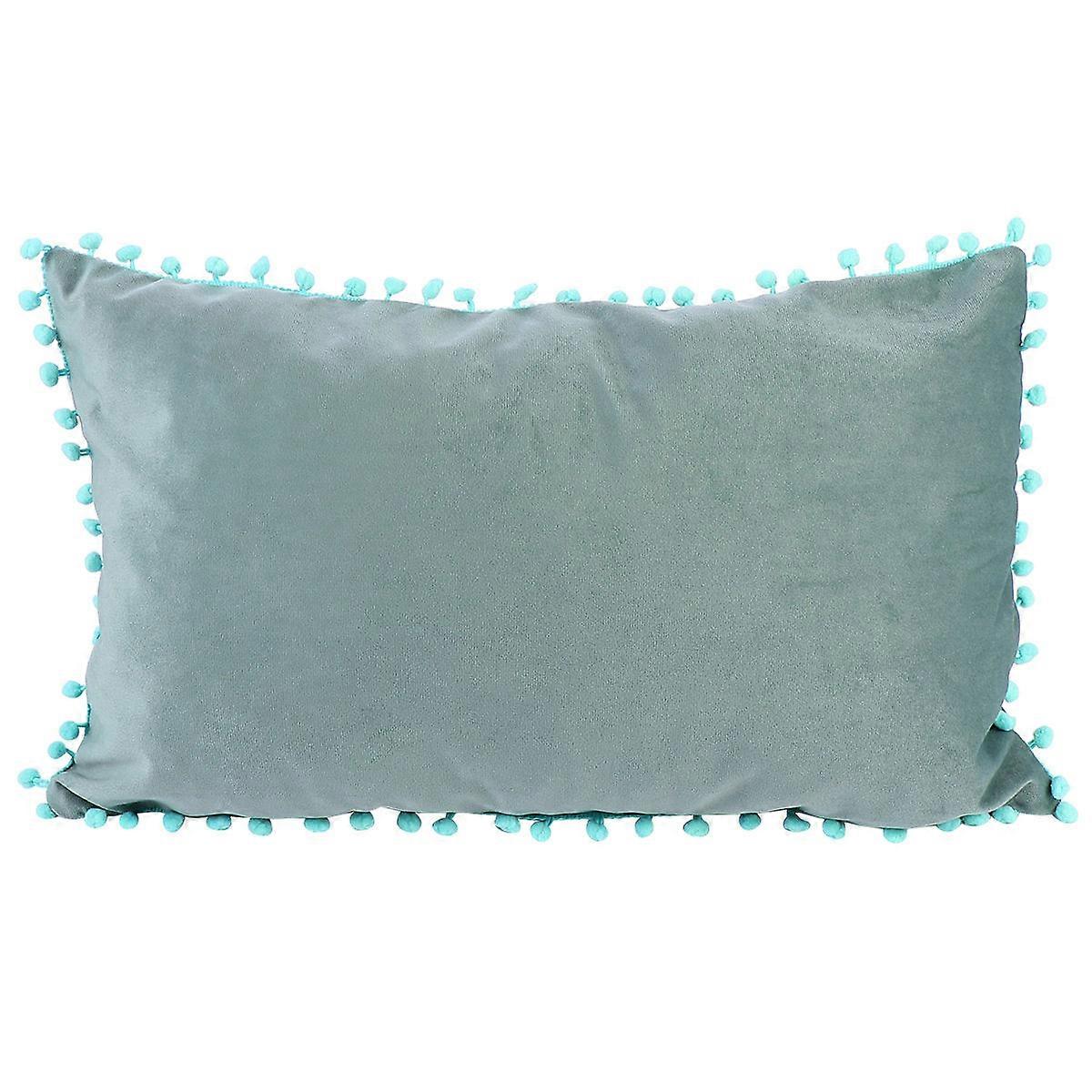Corduroy Pillowcase Protective Cover Nordic Style Sofa Car Cafe Suitable Olive Green 19.7×11.8×0.2in 1Pc