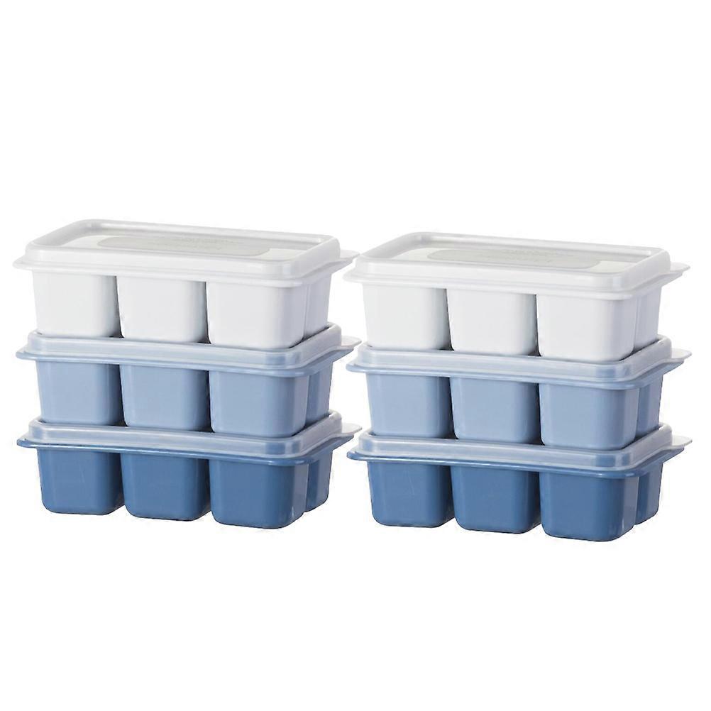 Ice Making Mold Plastic Ice Cube Mold Mini with Lid 6Pcs for Kitchen Use